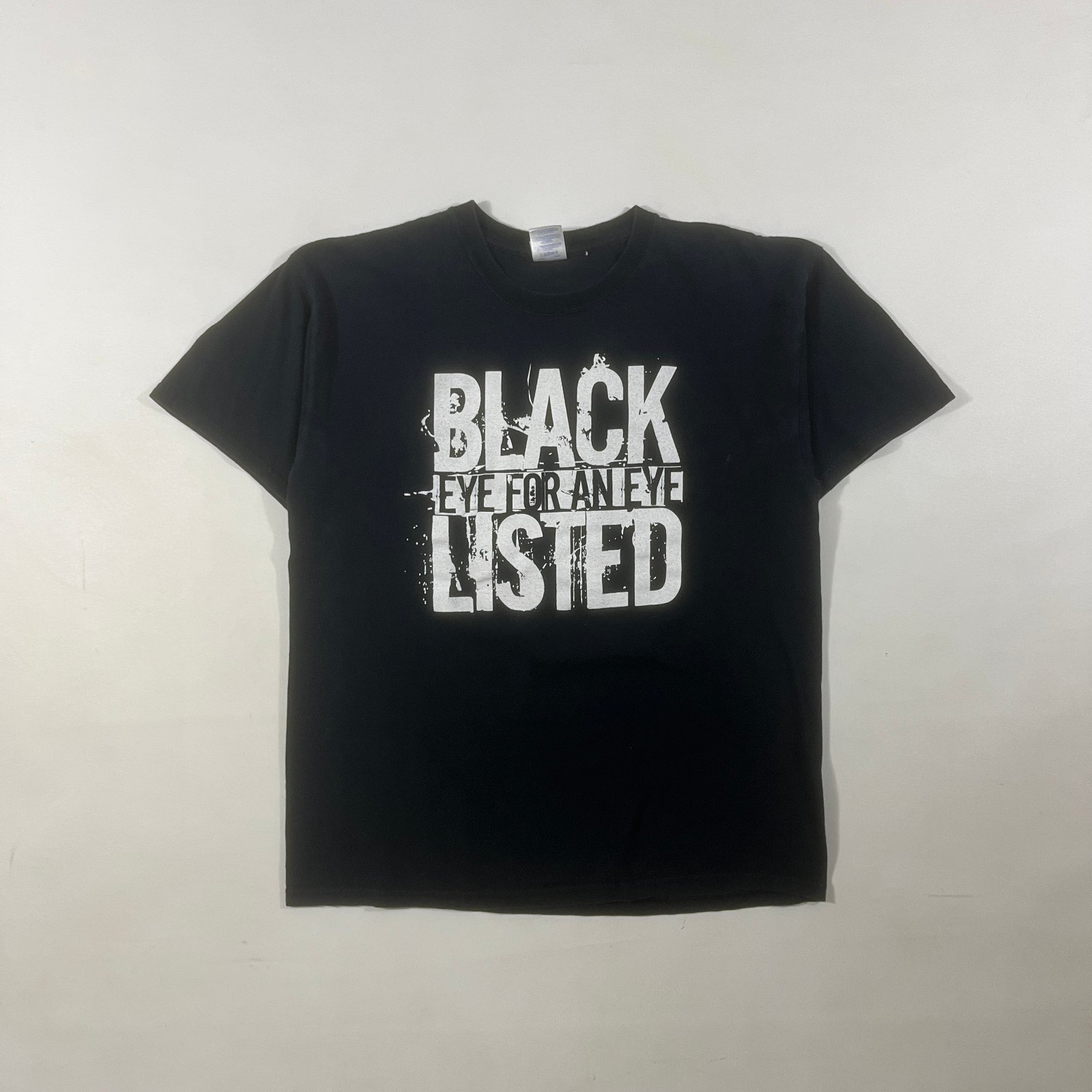 Blacklisted Eye For An Eye Hardcore Band Tee Black L