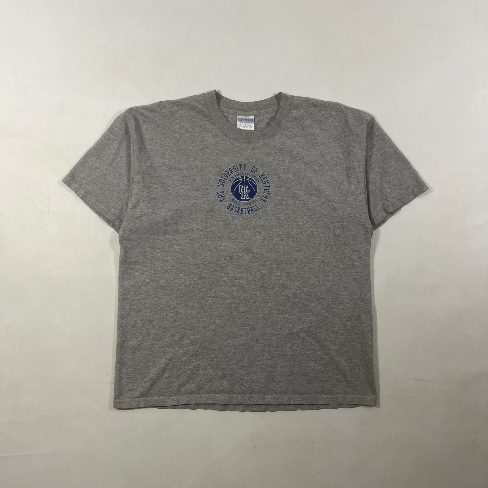 Vintage University of Kentucky Wildcats Basketball Rupp Arena Gray Tee XL