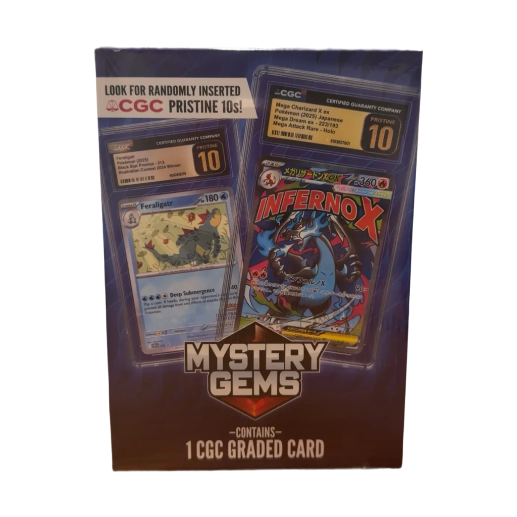 Mystery Gems Pokemon CGC Graded Card Pack