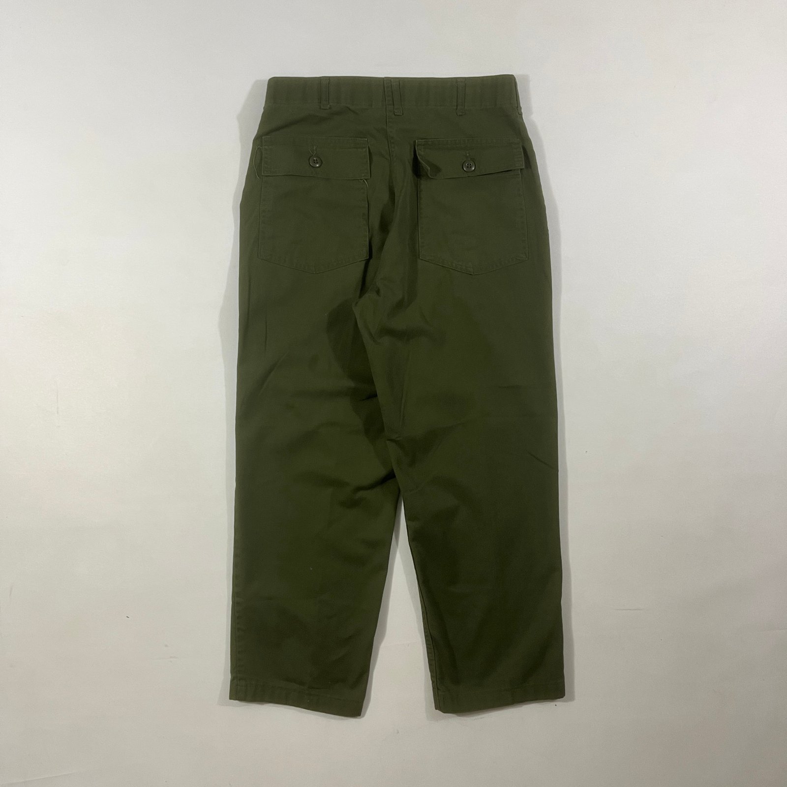 Vintage OG-107 US Military Utility Fatigue Pants Olive Green Baker Trousers 32x31
