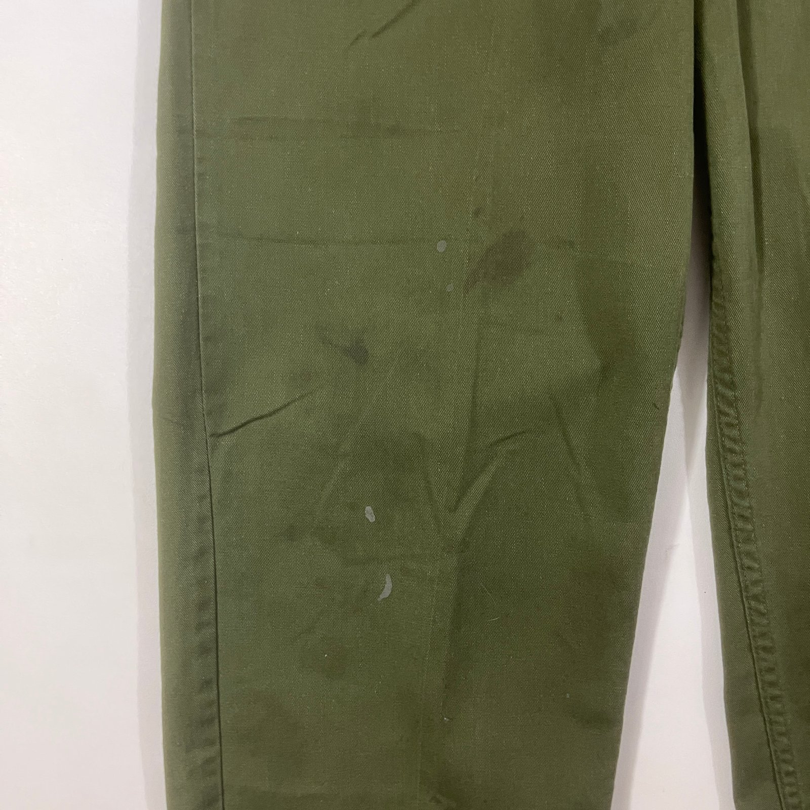 Vintage OG-107 US Military Utility Fatigue Pants Olive Green Baker Trousers 32x31
