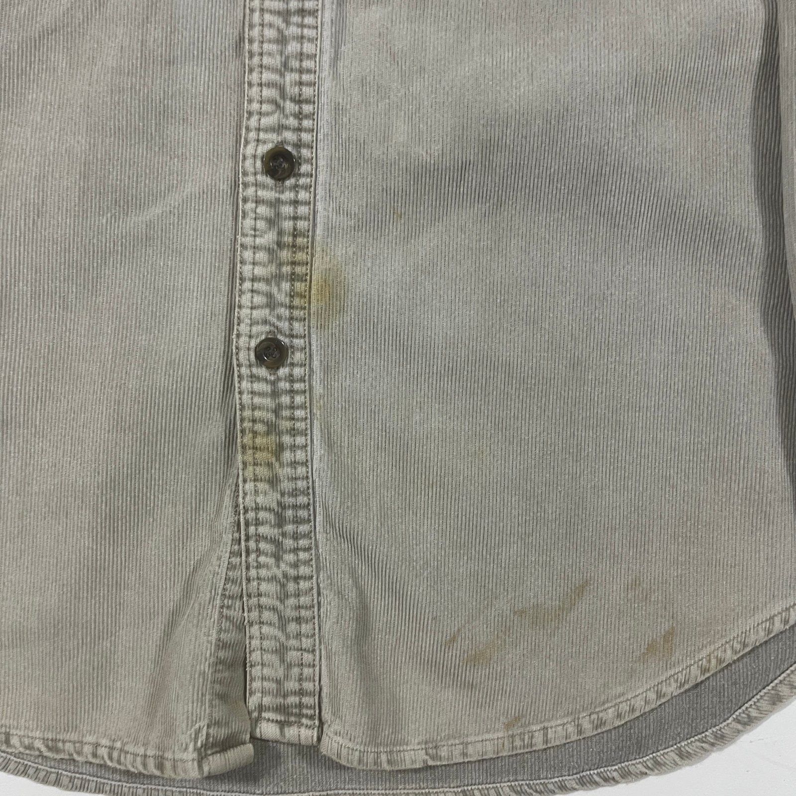 Vintage 90s Gap Tan Corduroy Button Down Shirt Jacket L
