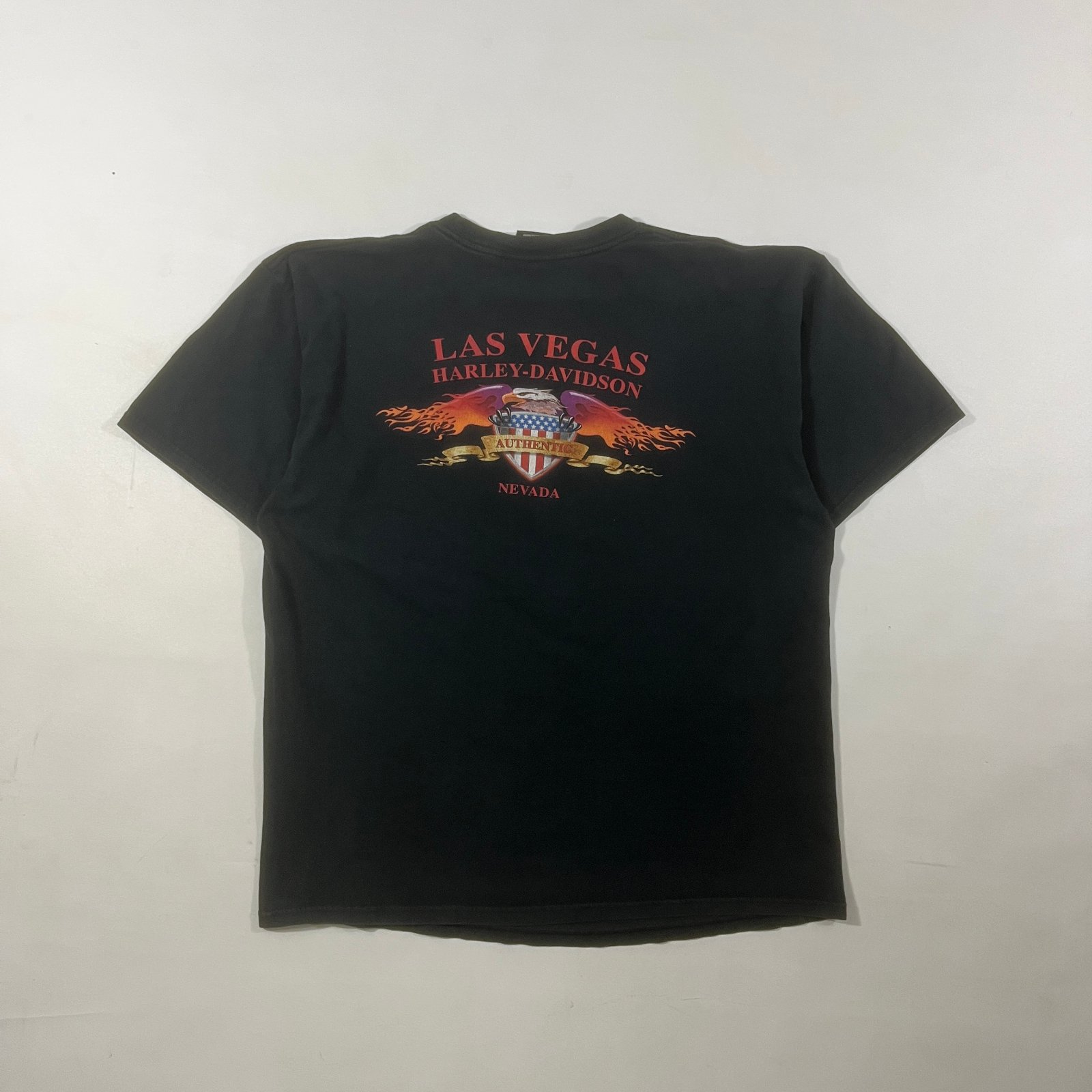 Harley-Davidson Untamed Spirit Las Vegas Nevada Eagle Motorcycle Graphic Tee XL