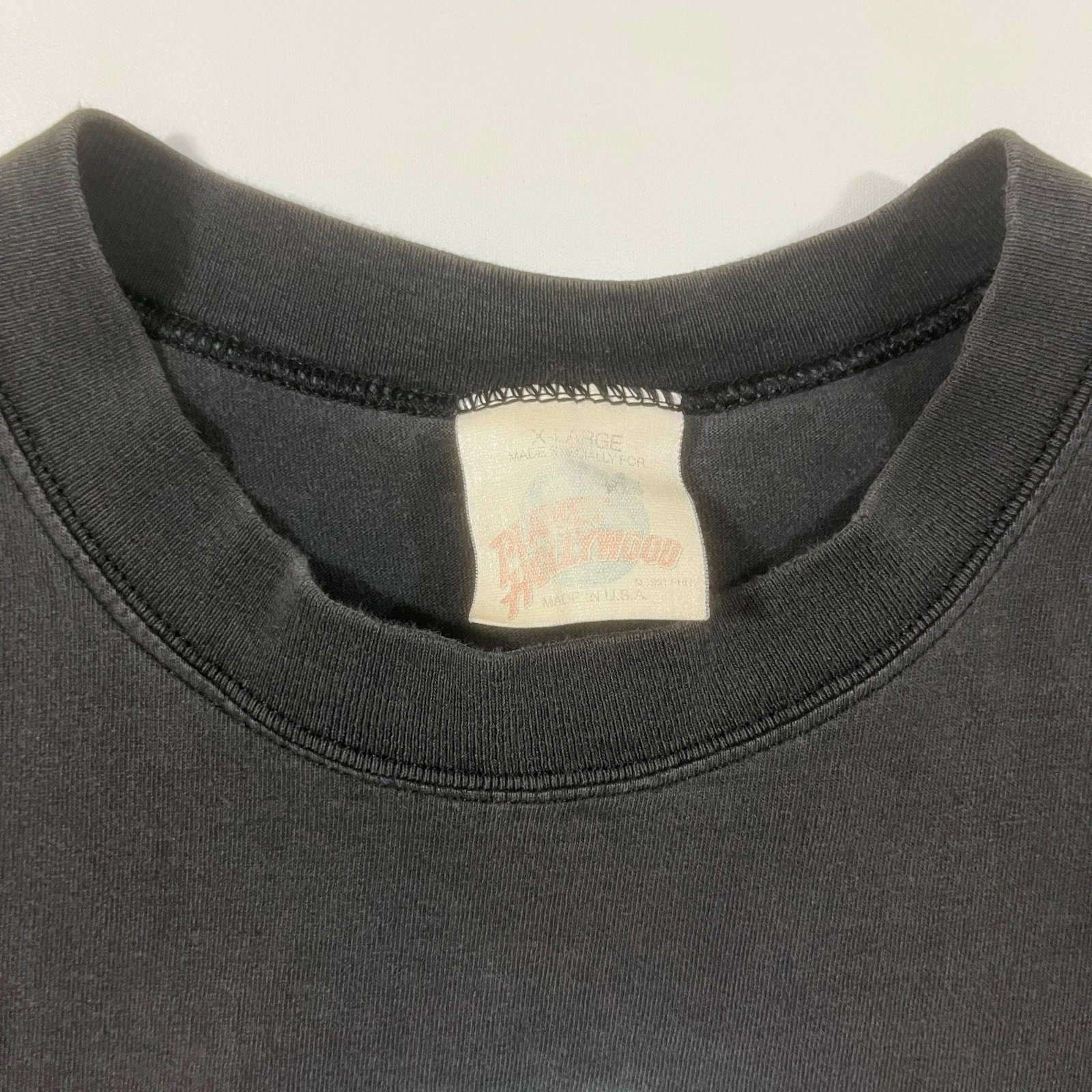 Vintage 90s Planet Hollywood Myrtle Beach Faded Black Sleeveless Muscle Tee XL