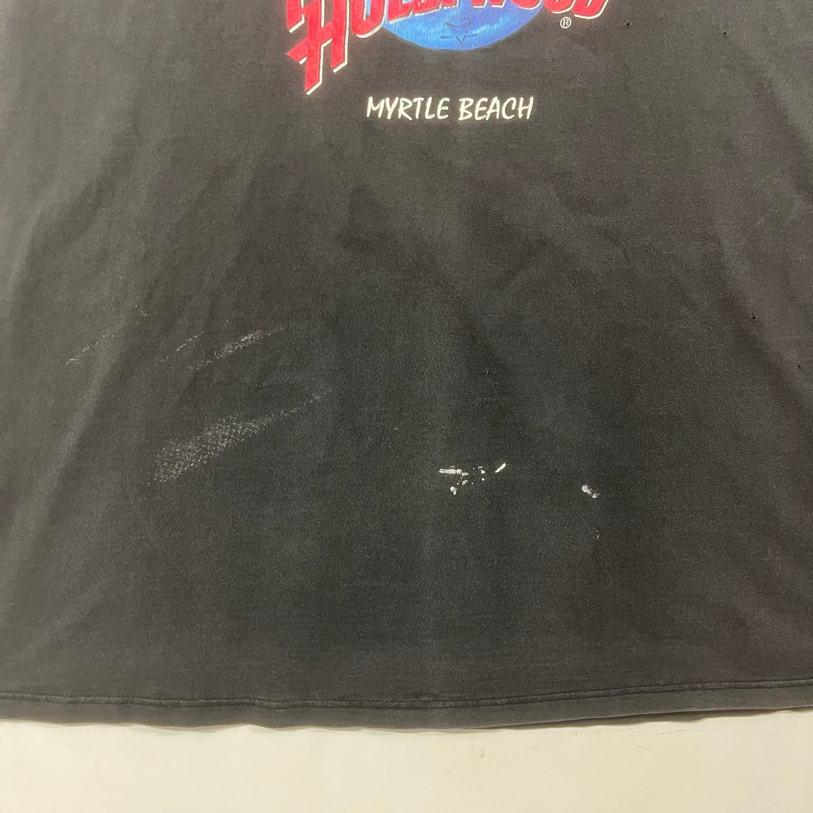 Vintage 90s Planet Hollywood Myrtle Beach Faded Black Sleeveless Muscle Tee XL