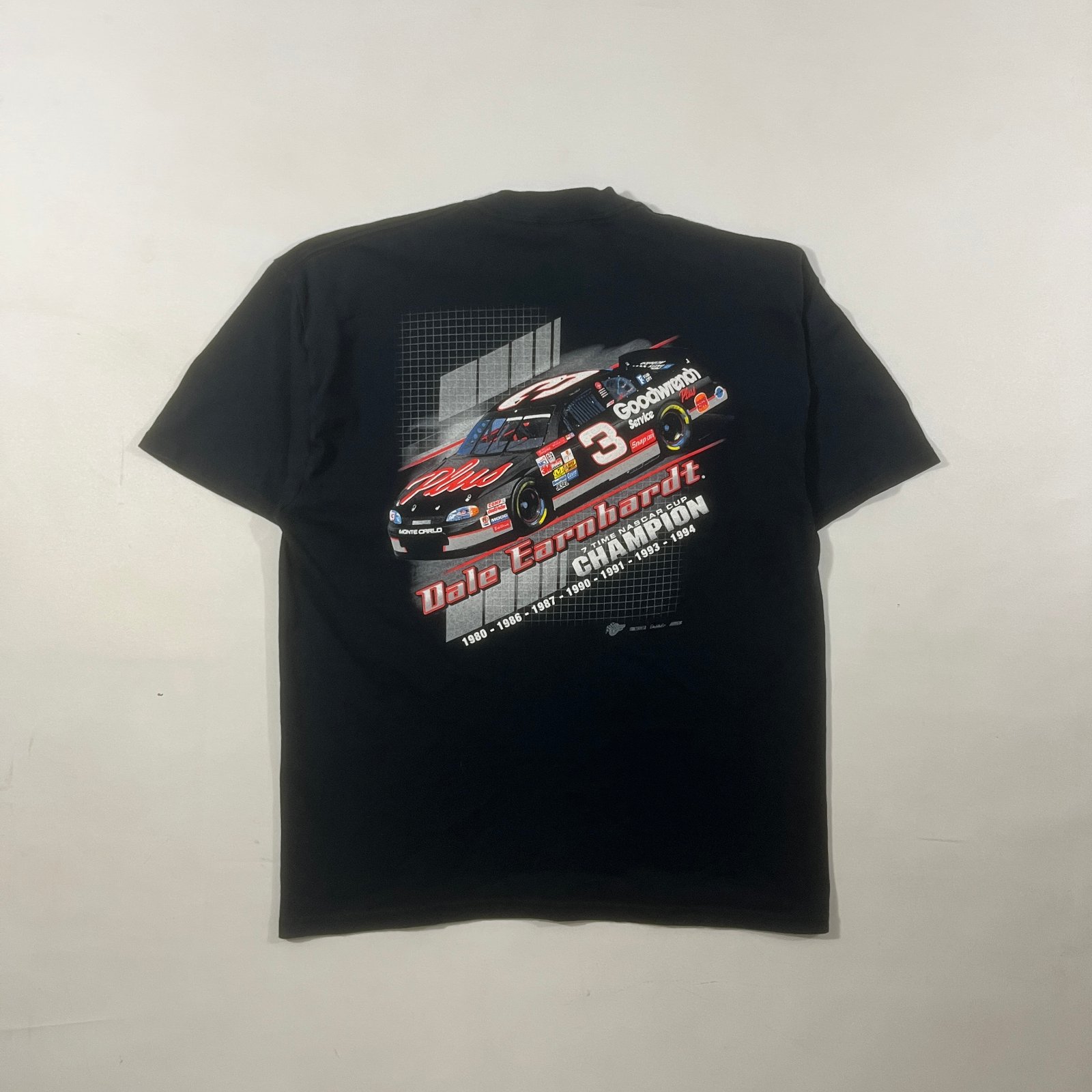 Vintage Dale Earnhardt #3 NASCAR 7 Time Champion Black Graphic Tee XL Winner's Circle