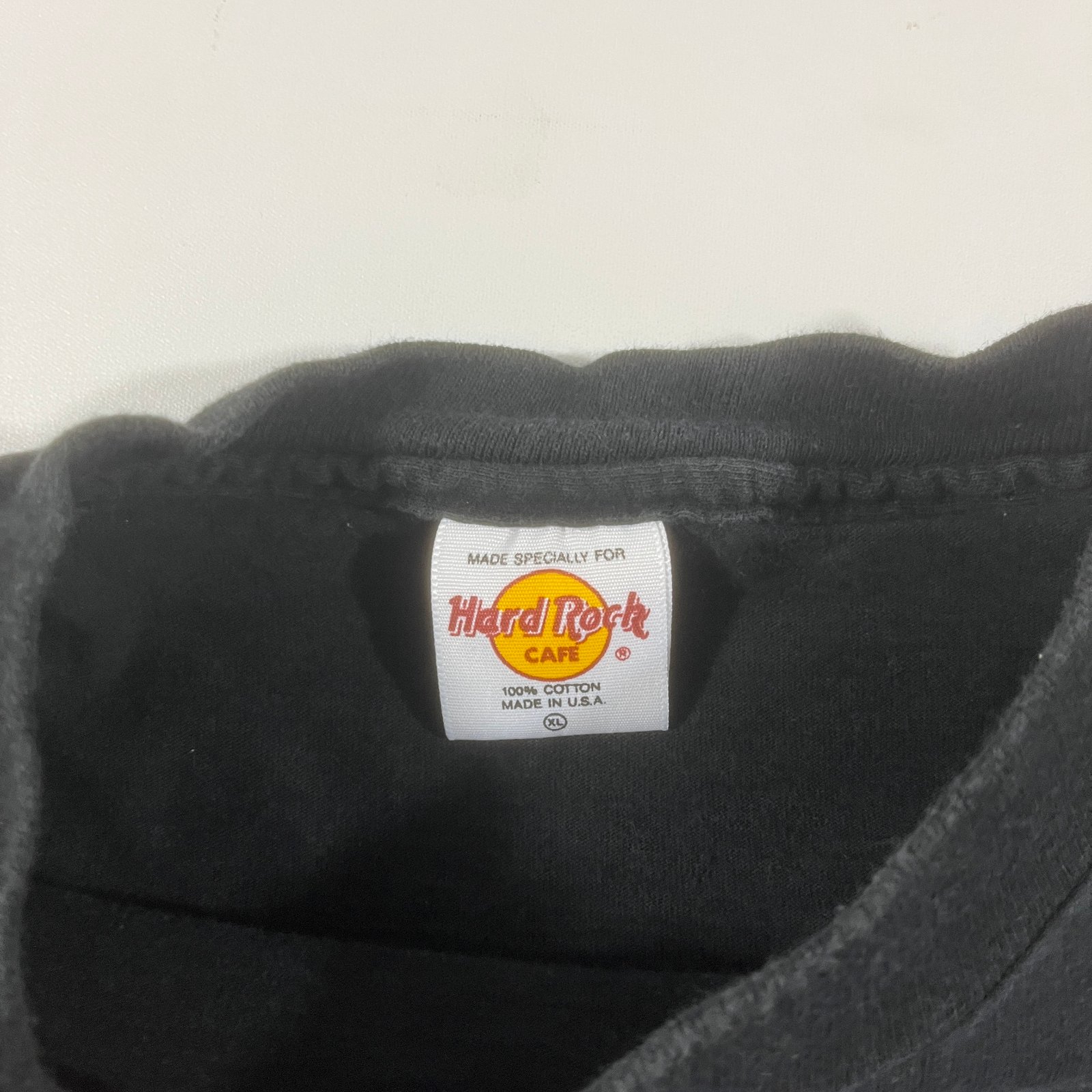 Vintage 90s Hard Rock Cafe Chicago Black Souvenir Tee Made in USA XL