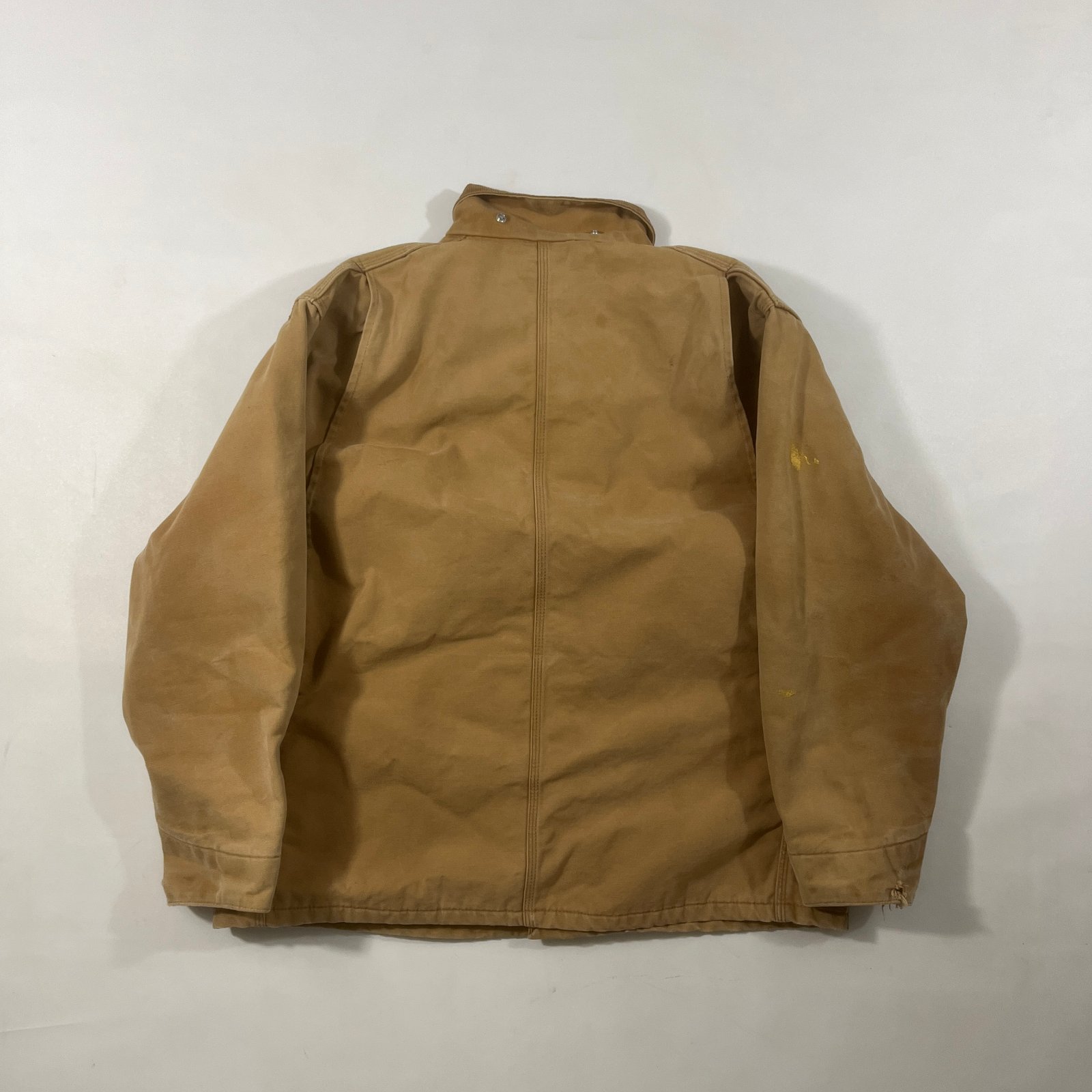 Vintage Carhartt Brown Duck Canvas Blanket Lined Chore Barn Jacket
