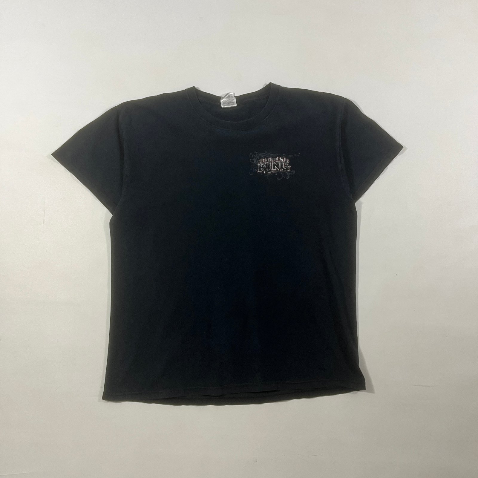Y2K "It's Good To Be King" Poker King of Spades Graphic Tee L