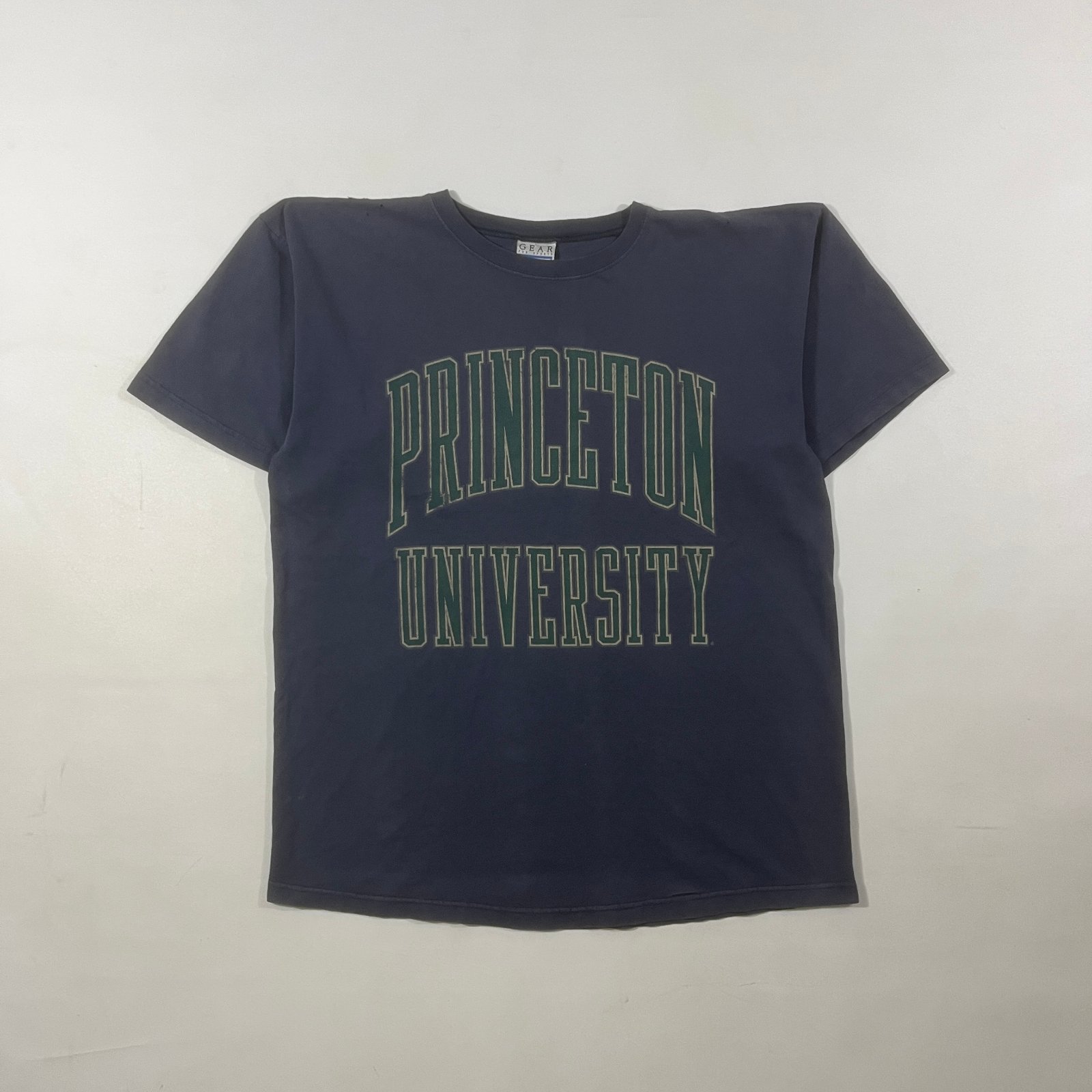 Vintage 90s Princeton University Gear For Sports Navy Collegiate Tee L Made in USA
