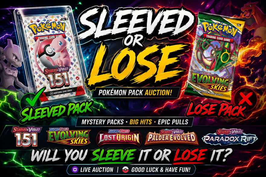 POKEMON Sleeved/Lose Pack (English,Japanese,Korean,Chinese)