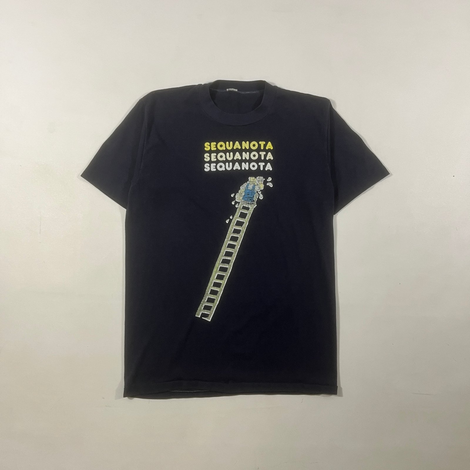 Vintage Sequanota Navy Ladder Graphic Single Stitch T-Shirt