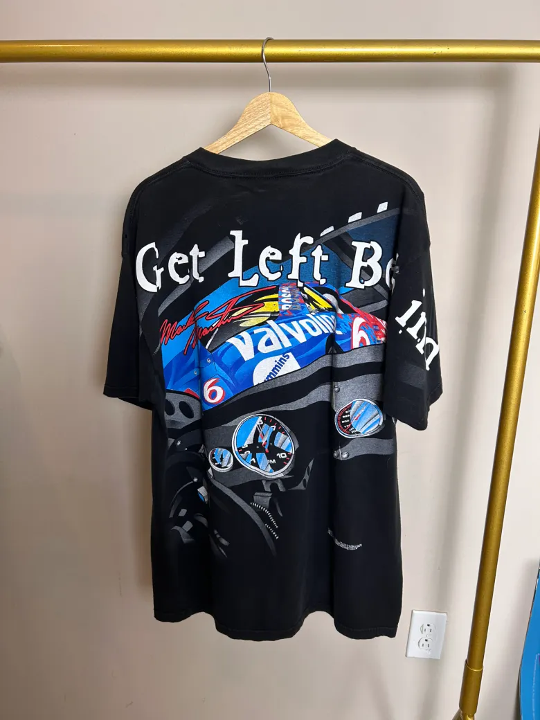 Vintage Mark Martin 'Attack The Track’ NASCAR Racing T-Shirt