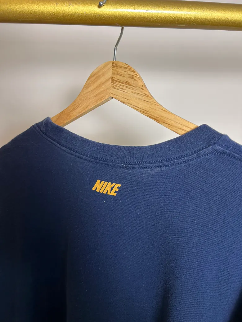 Vintage Nike Big Swoosh XXL Navy Blue T-Shirt