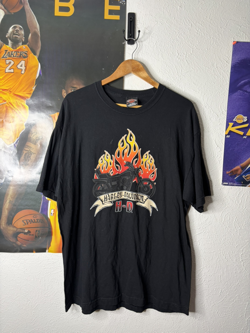 Harley-Davidson "Flame Bike" Graphic T-Shirt