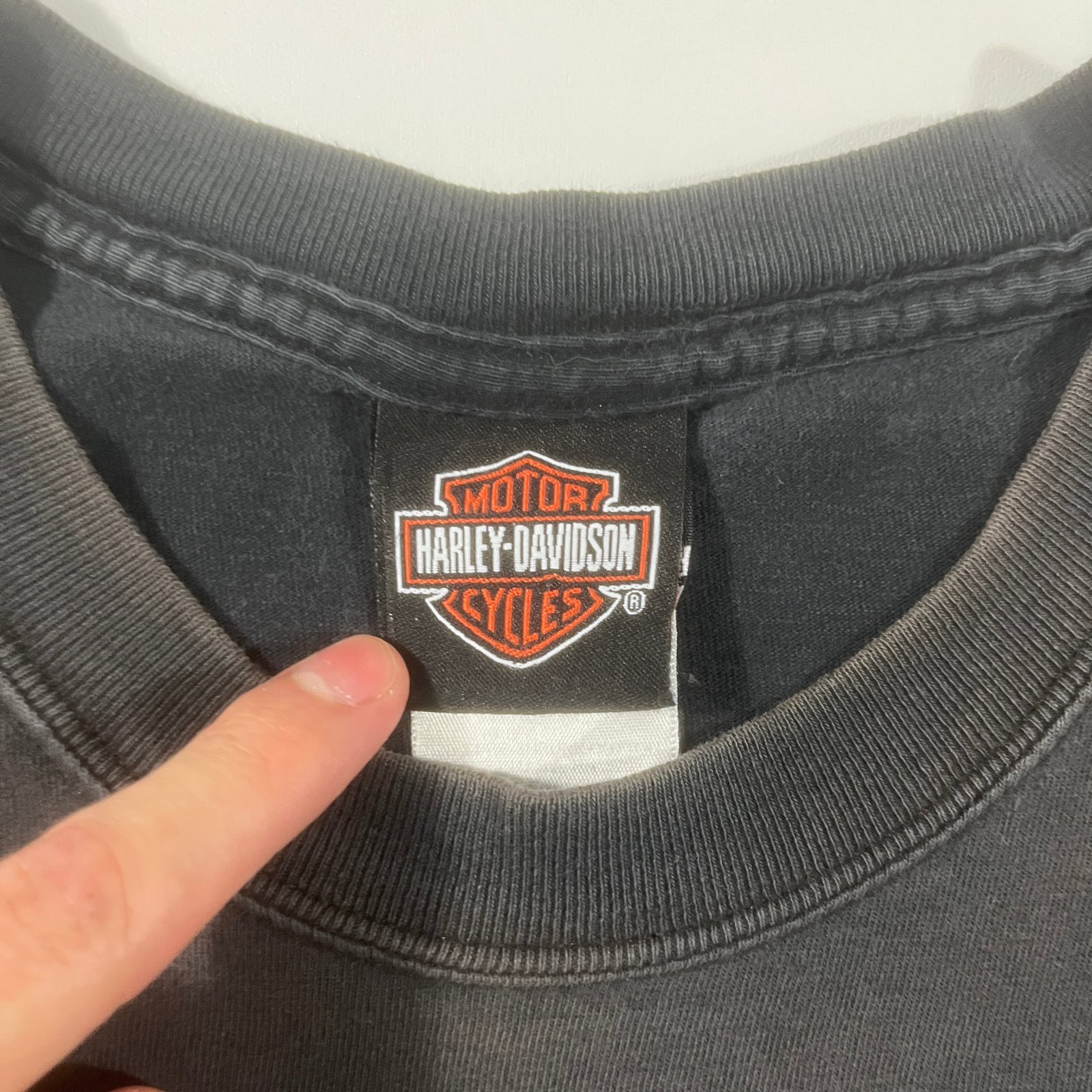 Harley-Davidson Just Ride Kersting's N. Judson IN Faded Black Dealer Tee