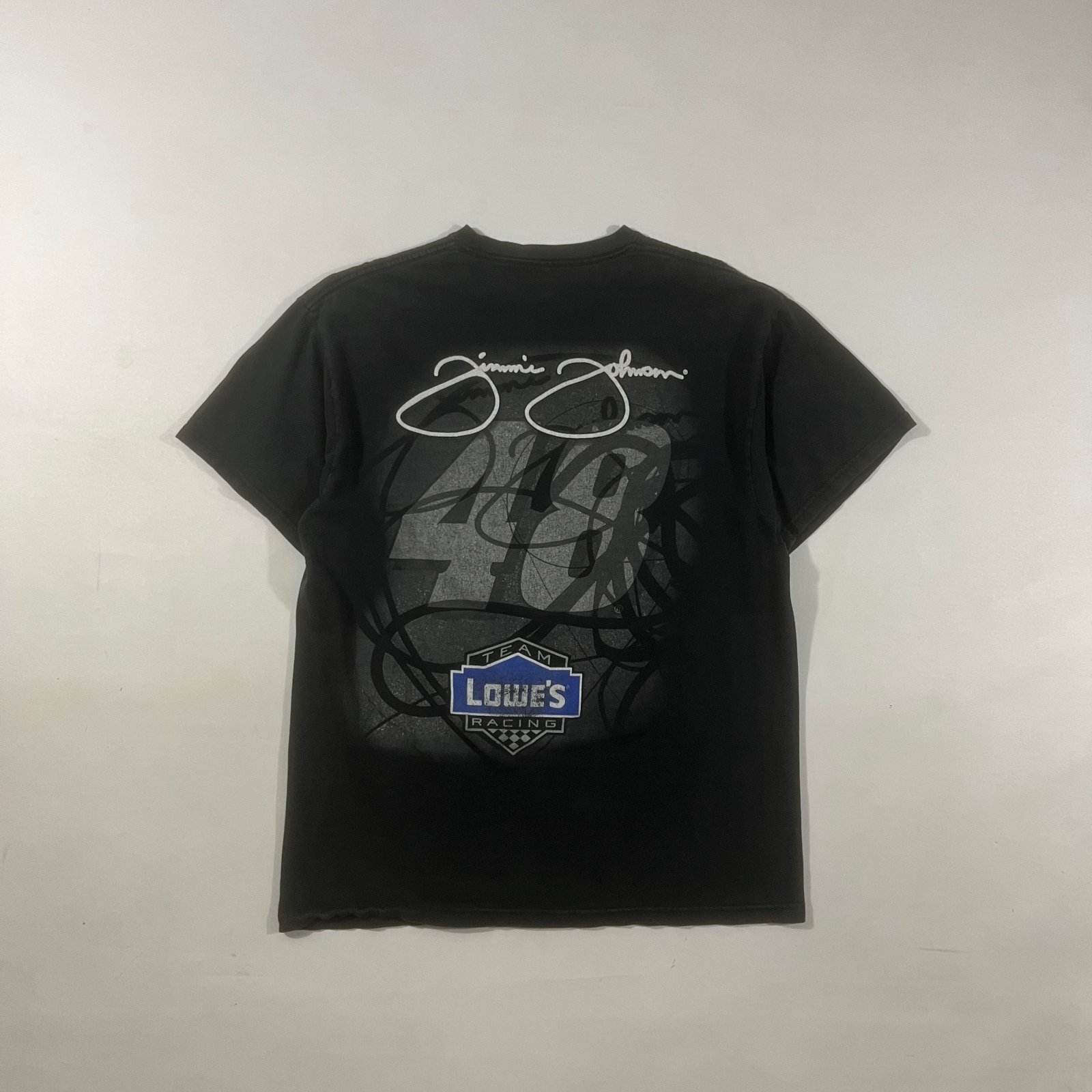 Vintage Jimmie Johnson #48 Lowe's Racing NASCAR Hendrick Motorsports Black Tee