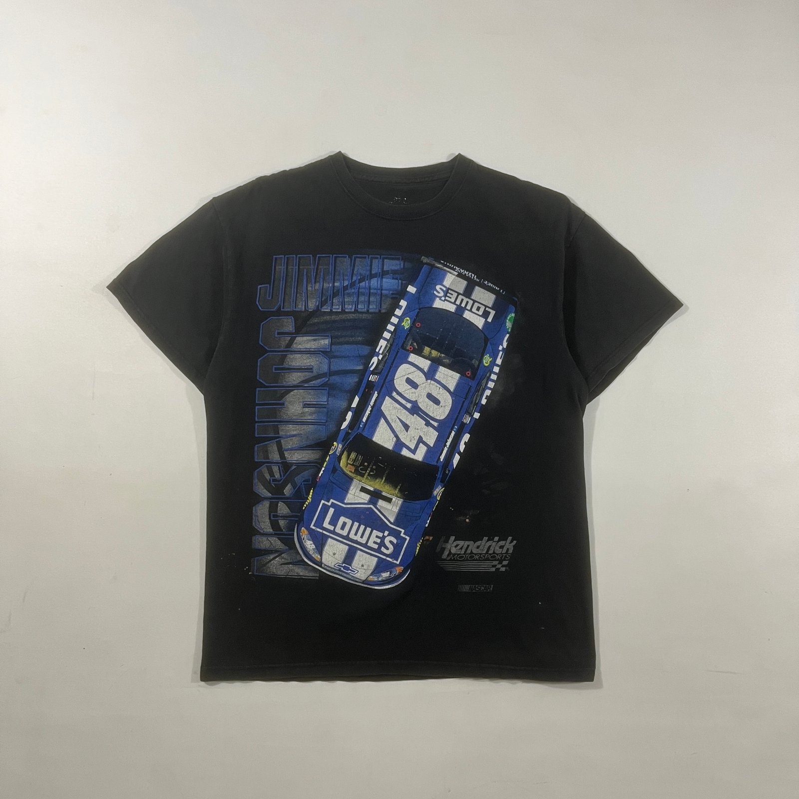 Vintage Jimmie Johnson #48 Lowe's Racing NASCAR Hendrick Motorsports Black Tee