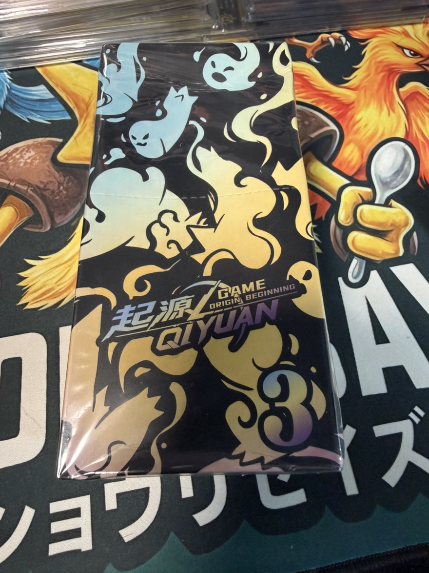 Qiyuan Origin booster box Chinese pokemon cards rip only!