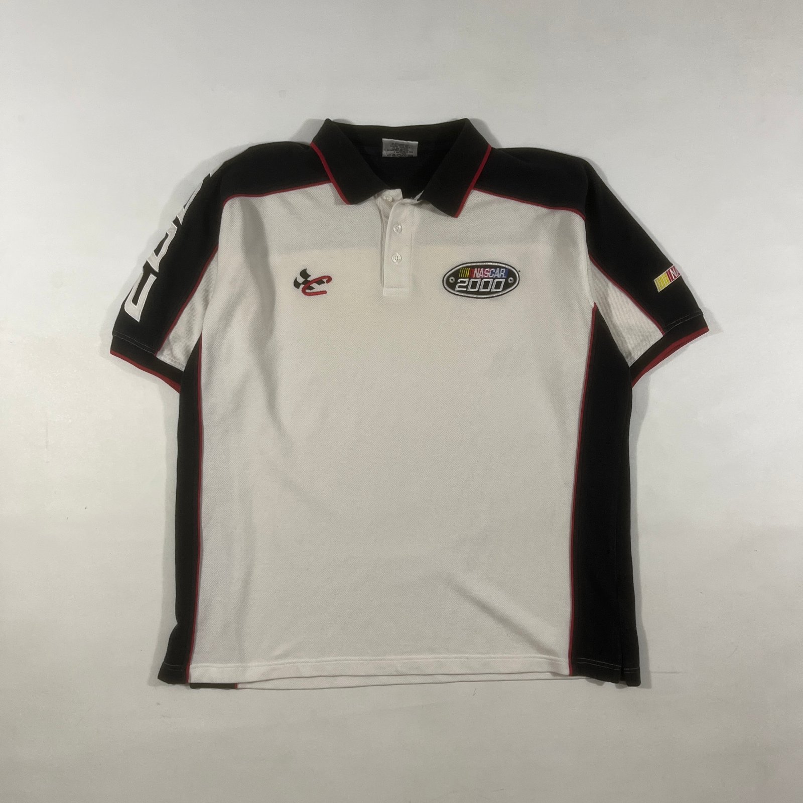 Vintage Y2K Chase Authentics NASCAR 2000 Racing Polo Shirt XL