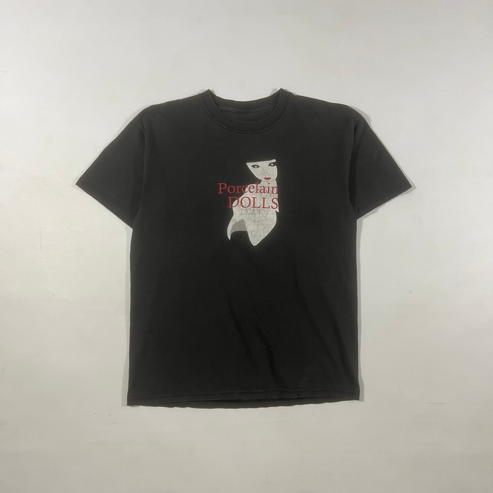 Vintage Porcelain Dolls Faded Black Graphic Tee