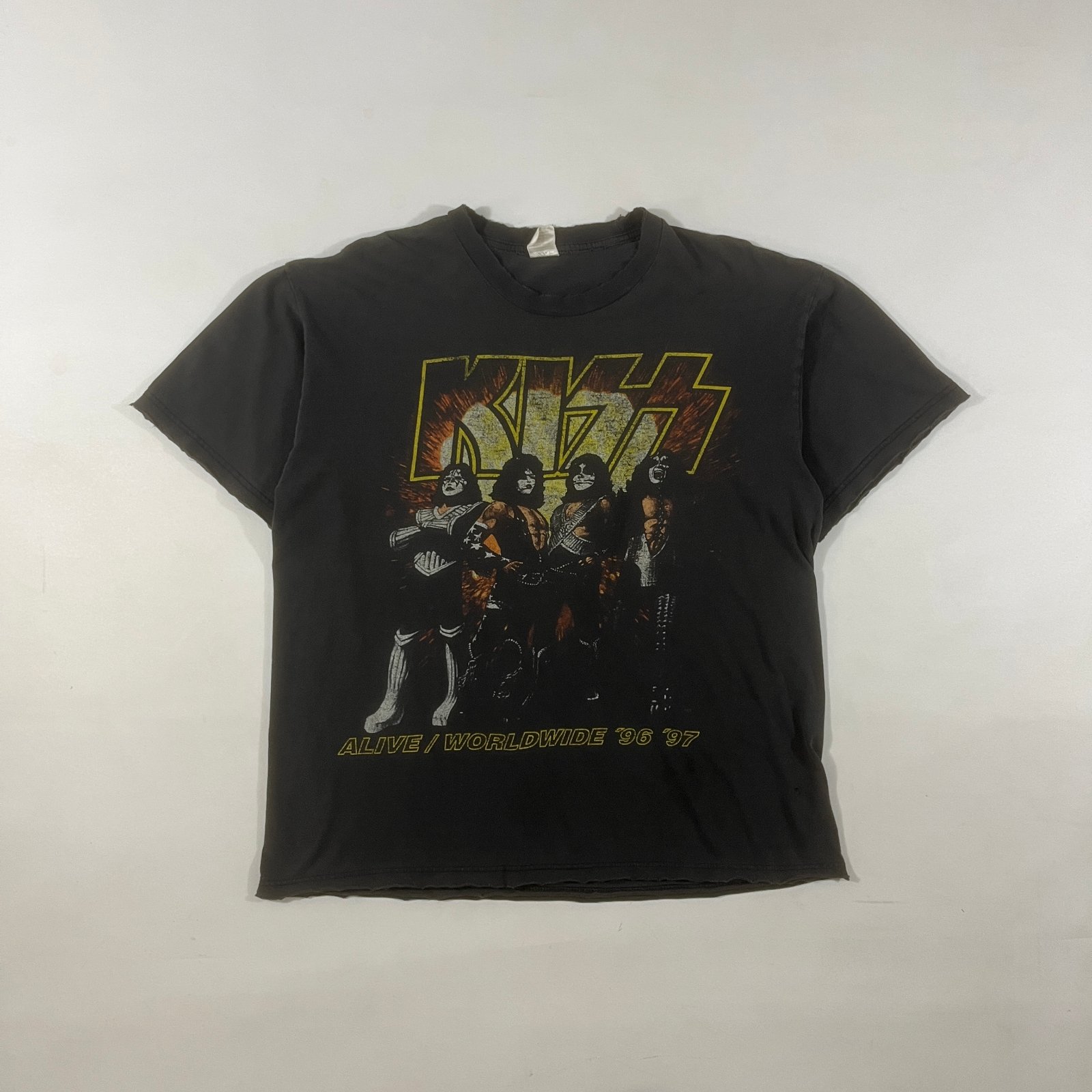 Vintage KISS Alive Worldwide 96 97 Tour Tee Salt Lake City Band T-Shirt