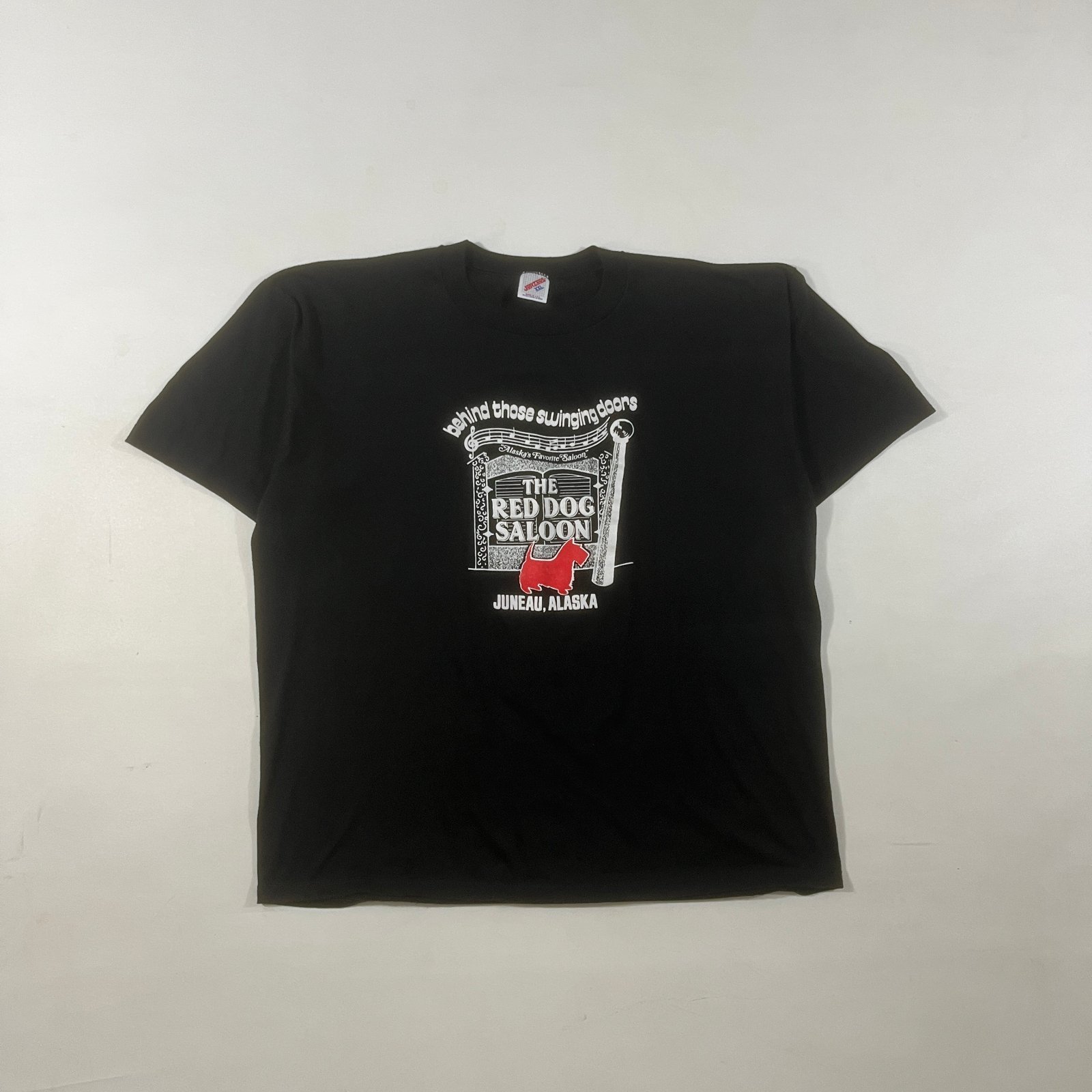 Vintage 90s Red Dog Saloon Juneau Alaska Souvenir Single Graphic T-Shirt XXL