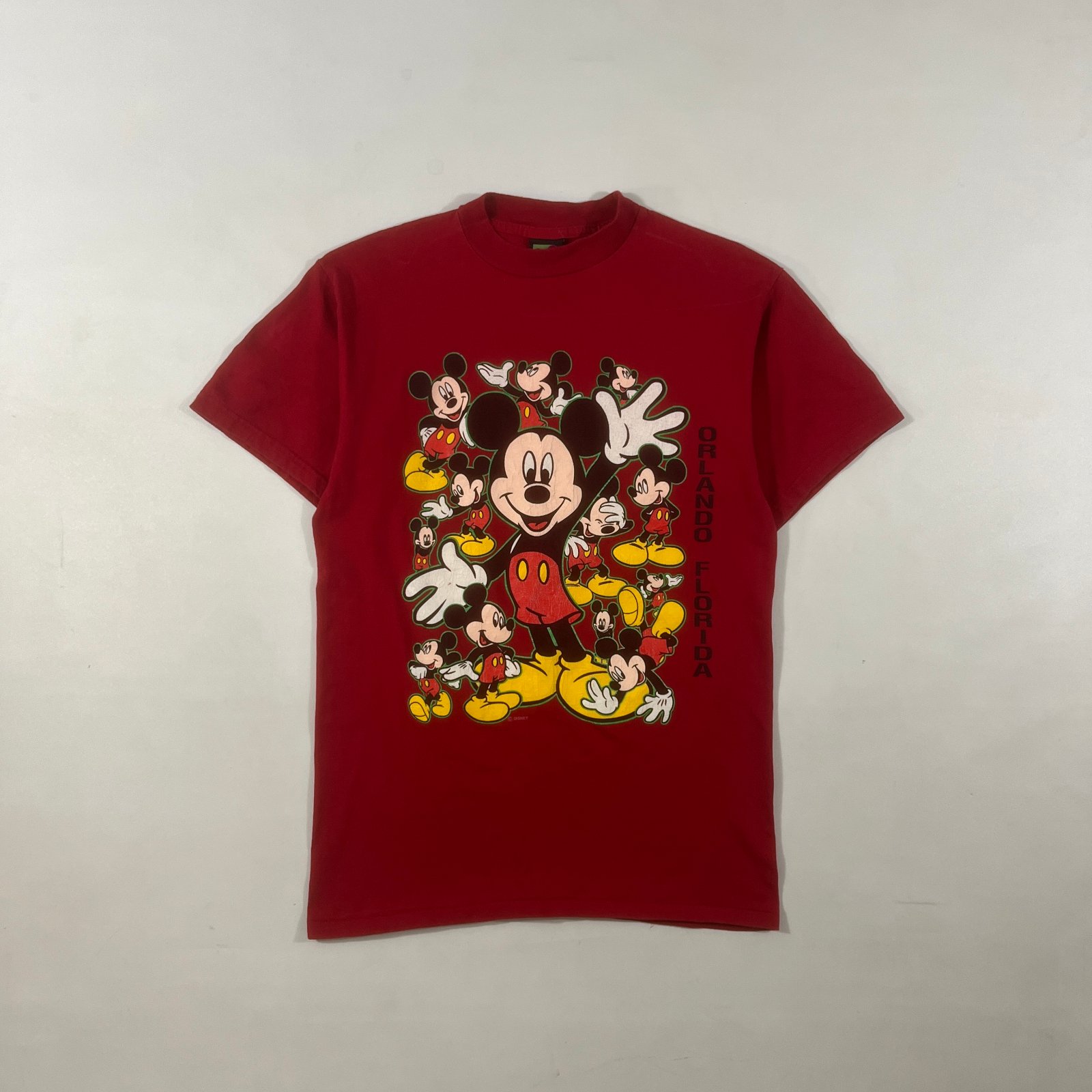 Vintage 90s Mickey Unlimited Disney Mickey Mouse Orlando Florida Red Tee M