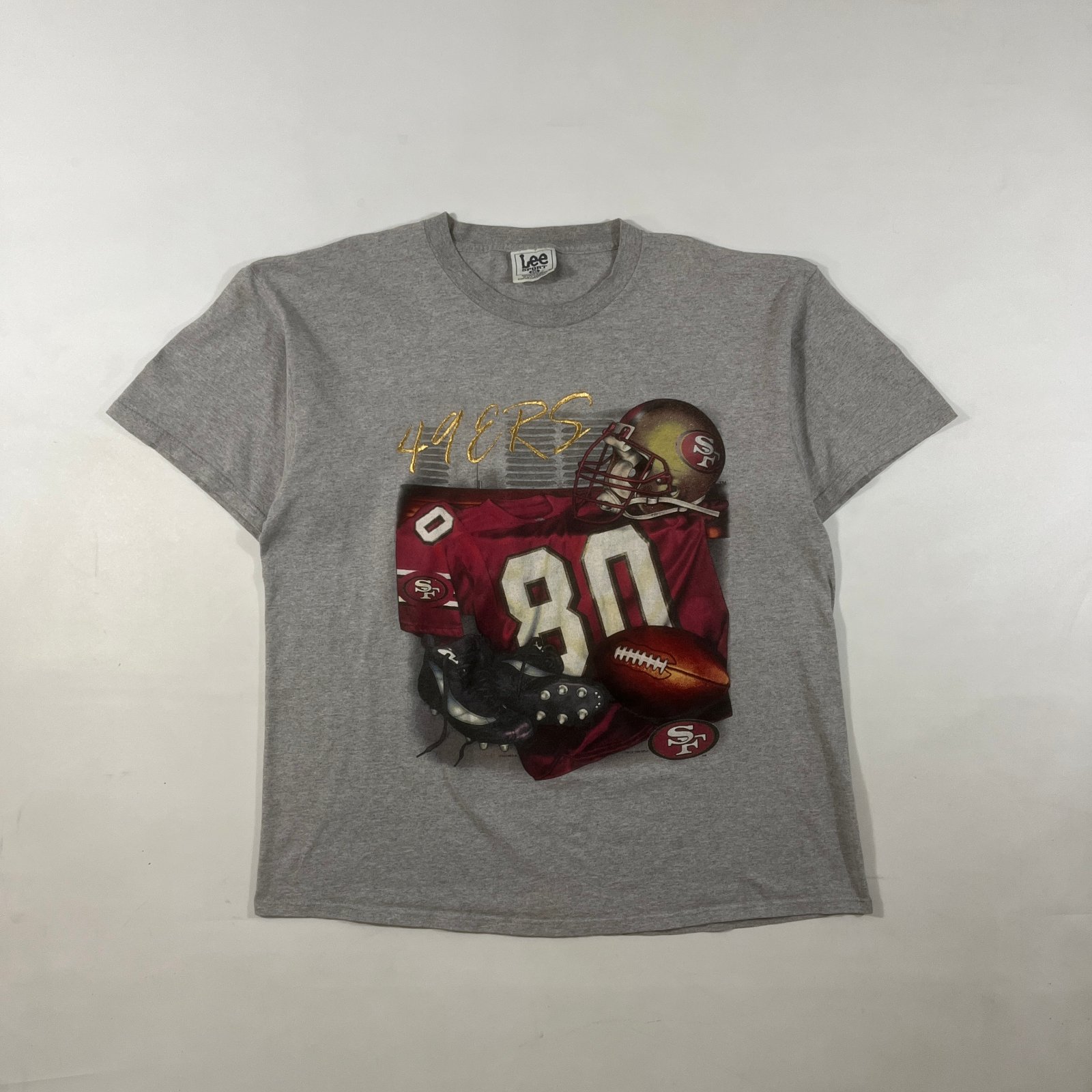 Vintage 90s Lee Sport San Francisco 49ers NFL Big Graphic Tee 2XL