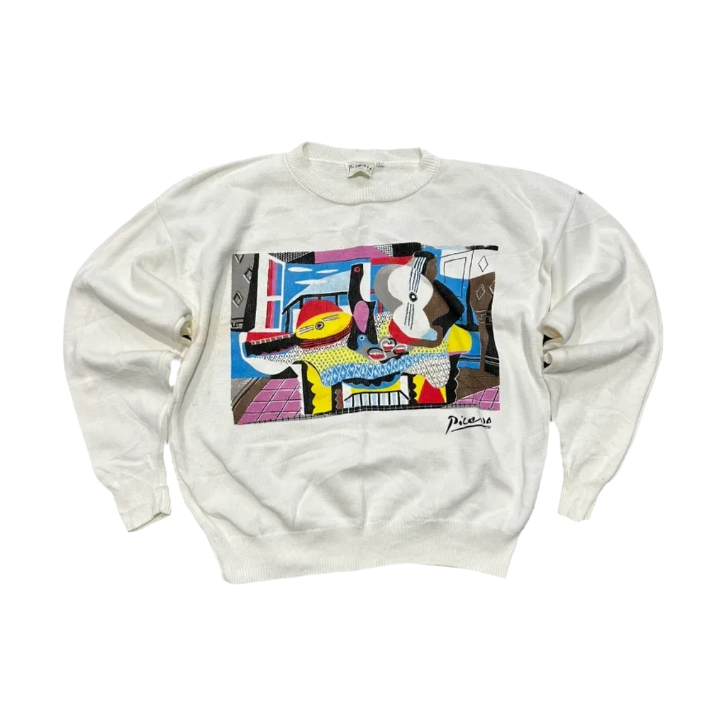 80’s Picasso "Still Life with Guitar" Sweater