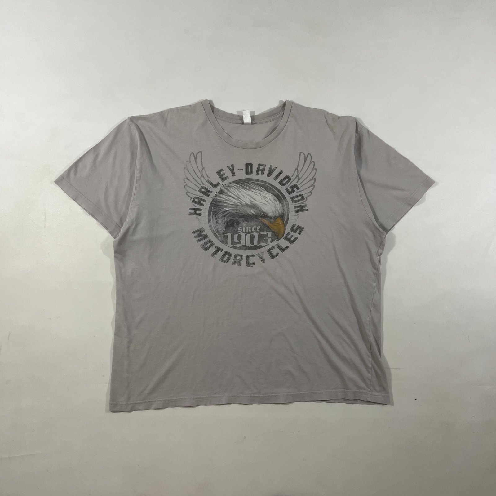 Harley-Davidson Since 1903 Eagle Graphic Biker Tee Gray Valparaiso Indiana 2X