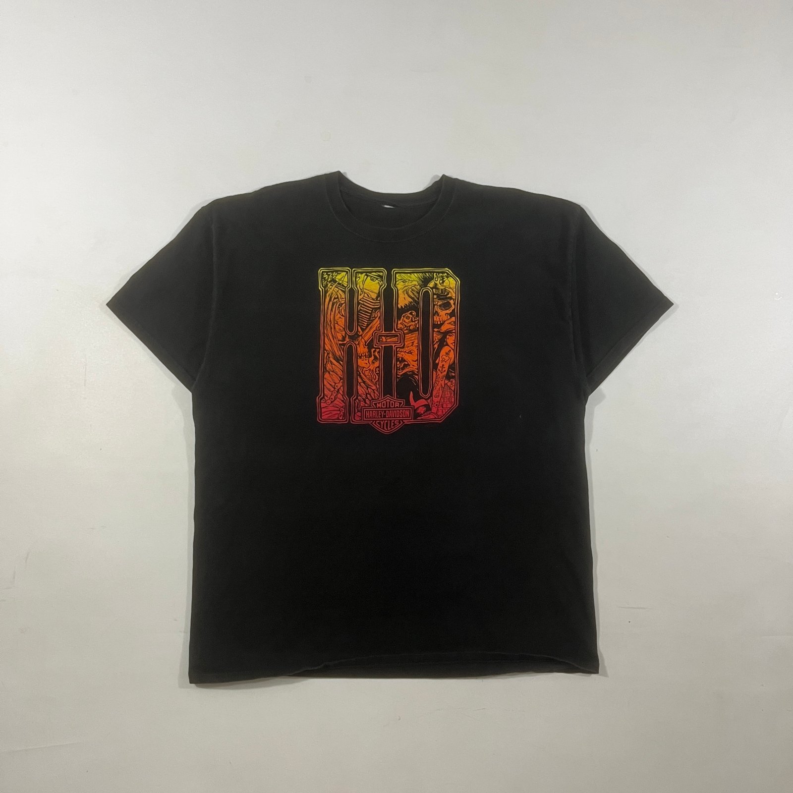 Harley-Davidson Fort Bragg Fayetteville NC Skull H-D Graphic Biker Tee