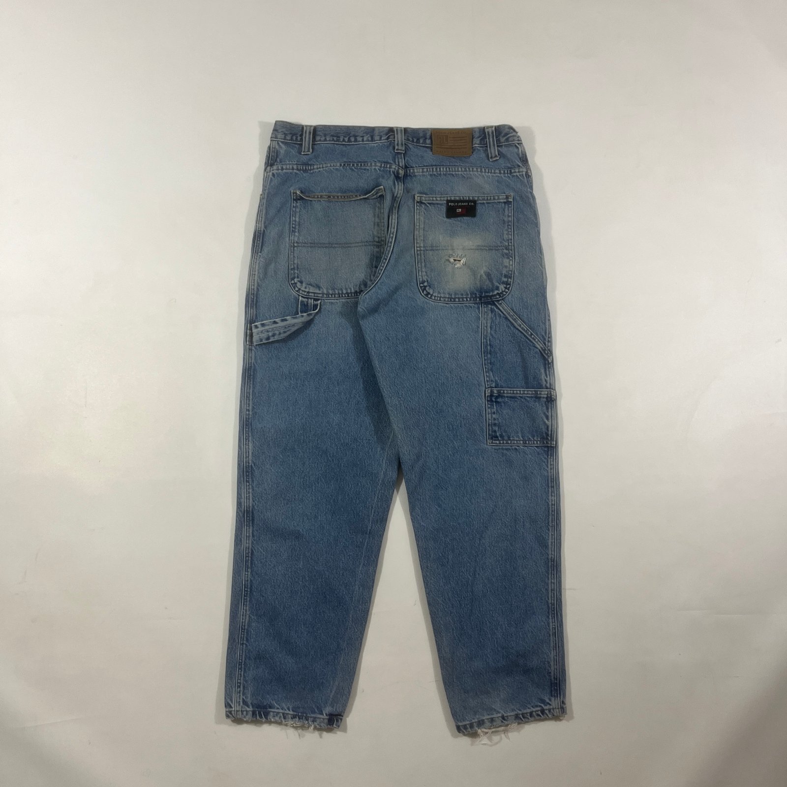 Vintage Polo Jeans Co Ralph Lauren Medium Wash Carpenter Denim Jeans 38