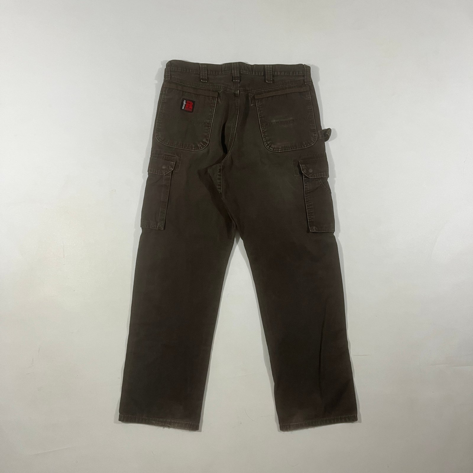 Wrangler Riggs Workwear Brown Ripstop Ranger Cargo Carpenter Pants