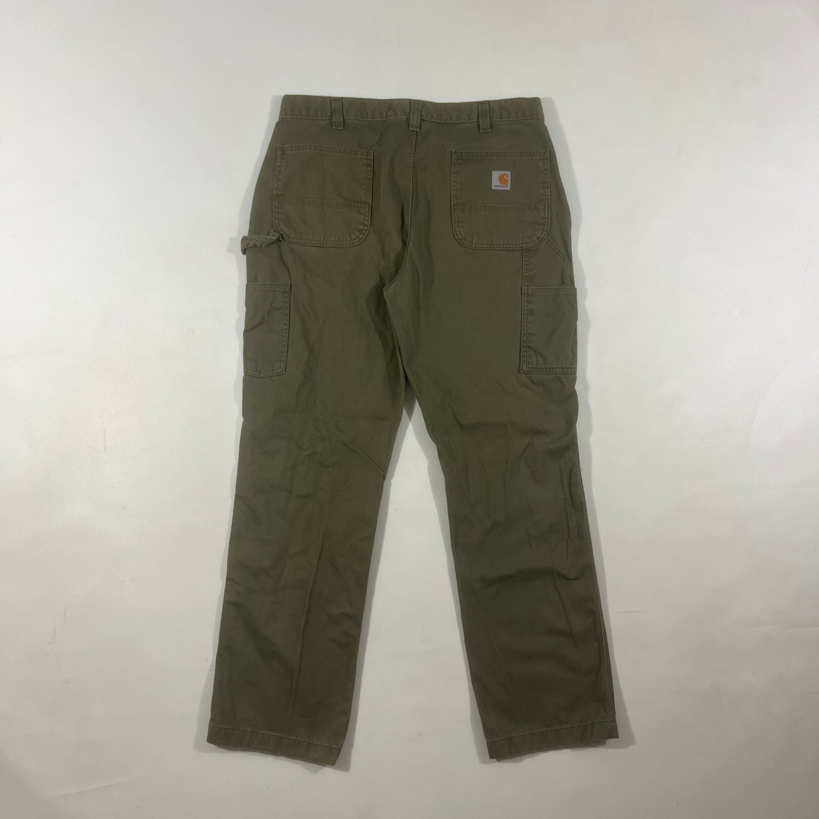 Carhartt Relaxed Fit Olive Green Carpenter Work Pants 36x32