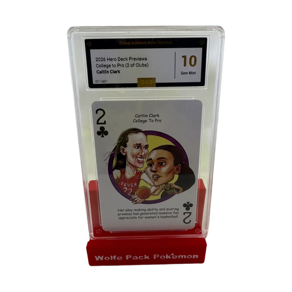 2026 Caitlin Clark College to Pro "Hero Deck Previews" Trading Card - Gem Mint 10