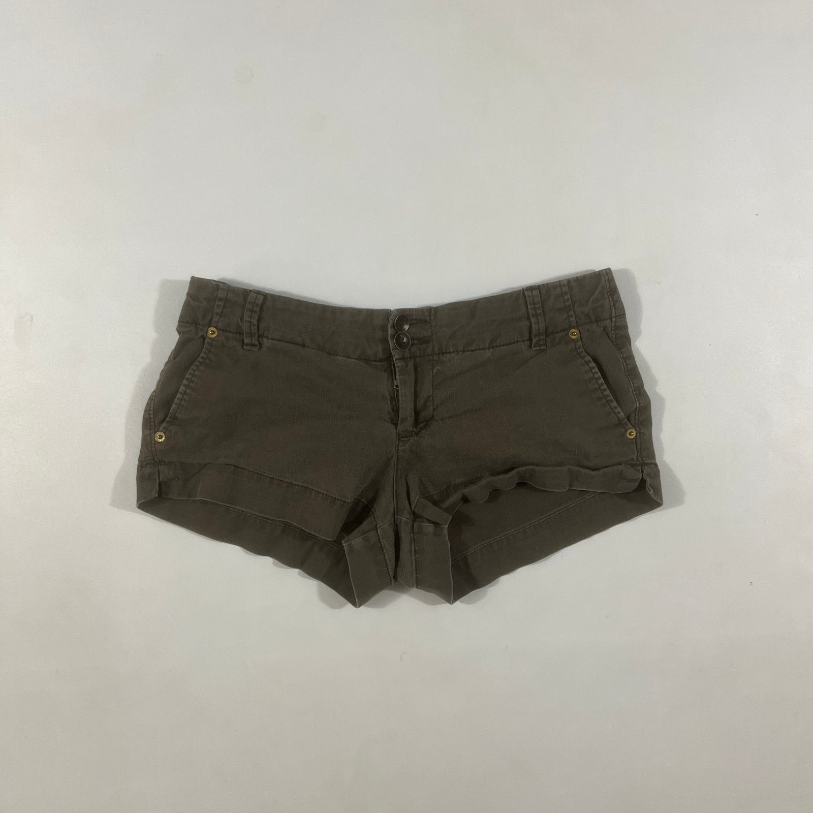 Y2K American Eagle Outfitters Brown Low Rise Micro Booty Shorts
