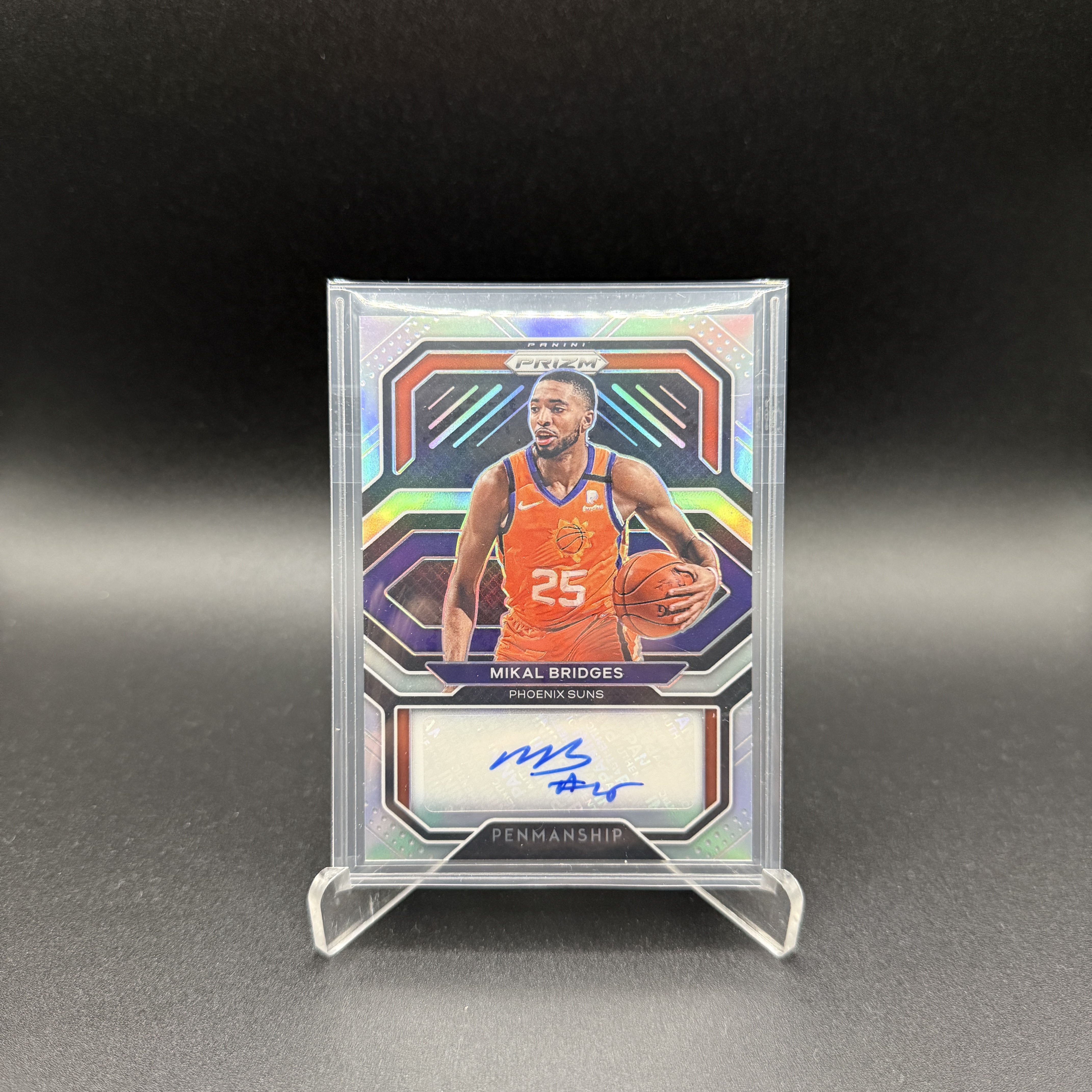 2020-21 Panini Prizm Mikal Bridges Phoenix Suns Autograph Basketball Card