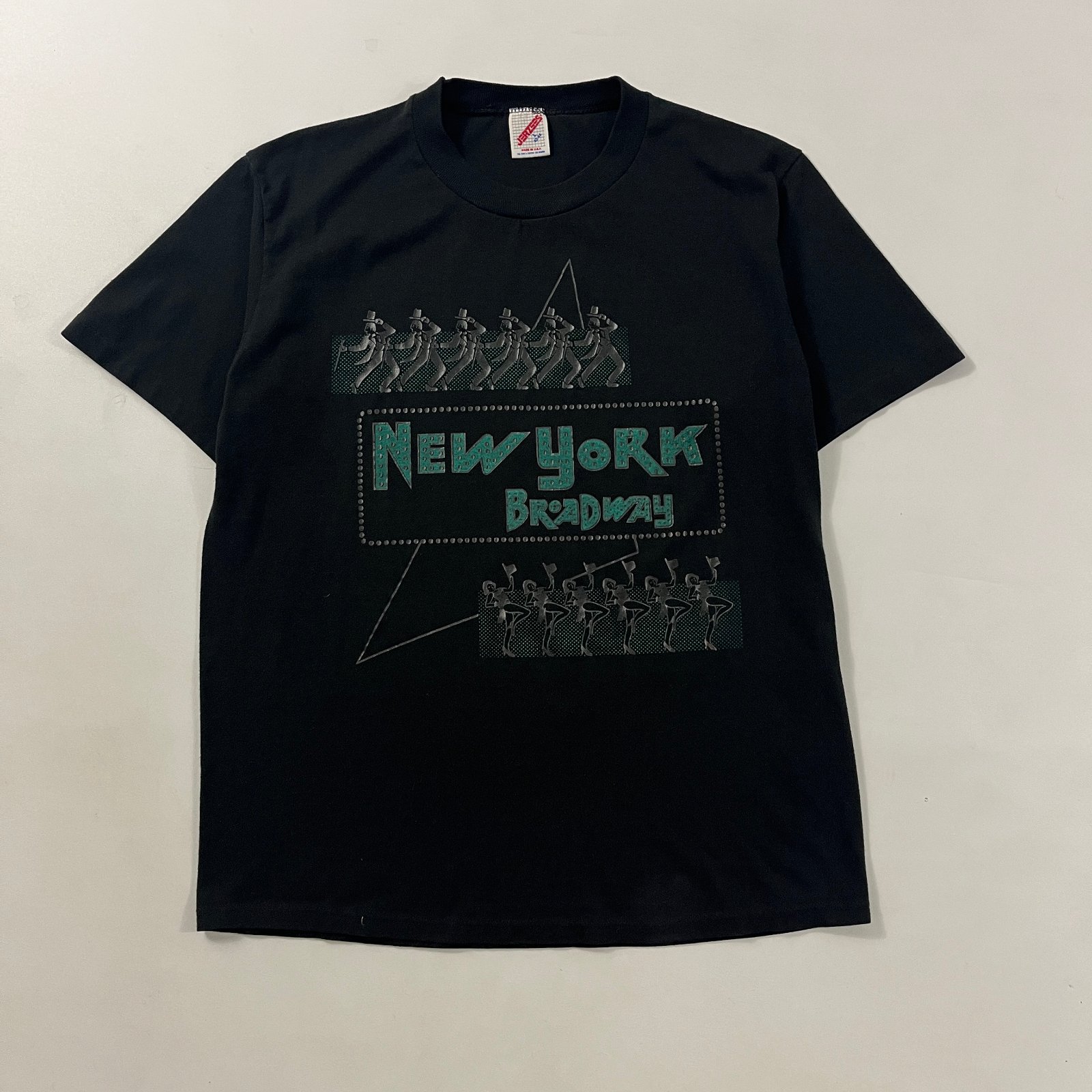 Vintage 90s New York Broadway Souvenir Single Stitch Tee Black L