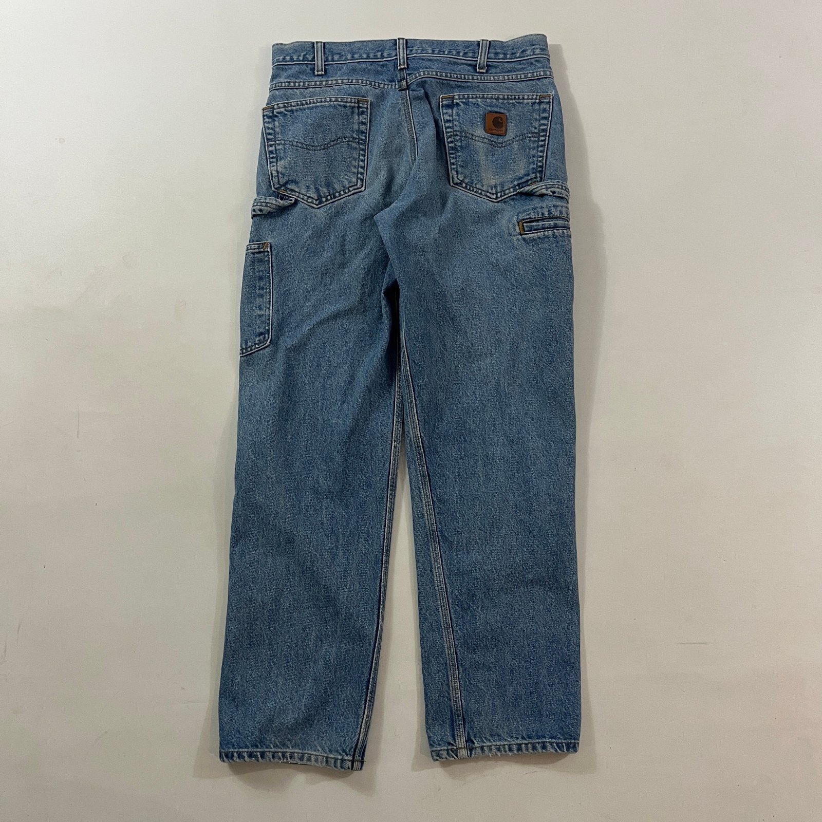 Vintage Carhartt Medium Wash Relaxed Fit Carpenter Jeans Workwear Denim