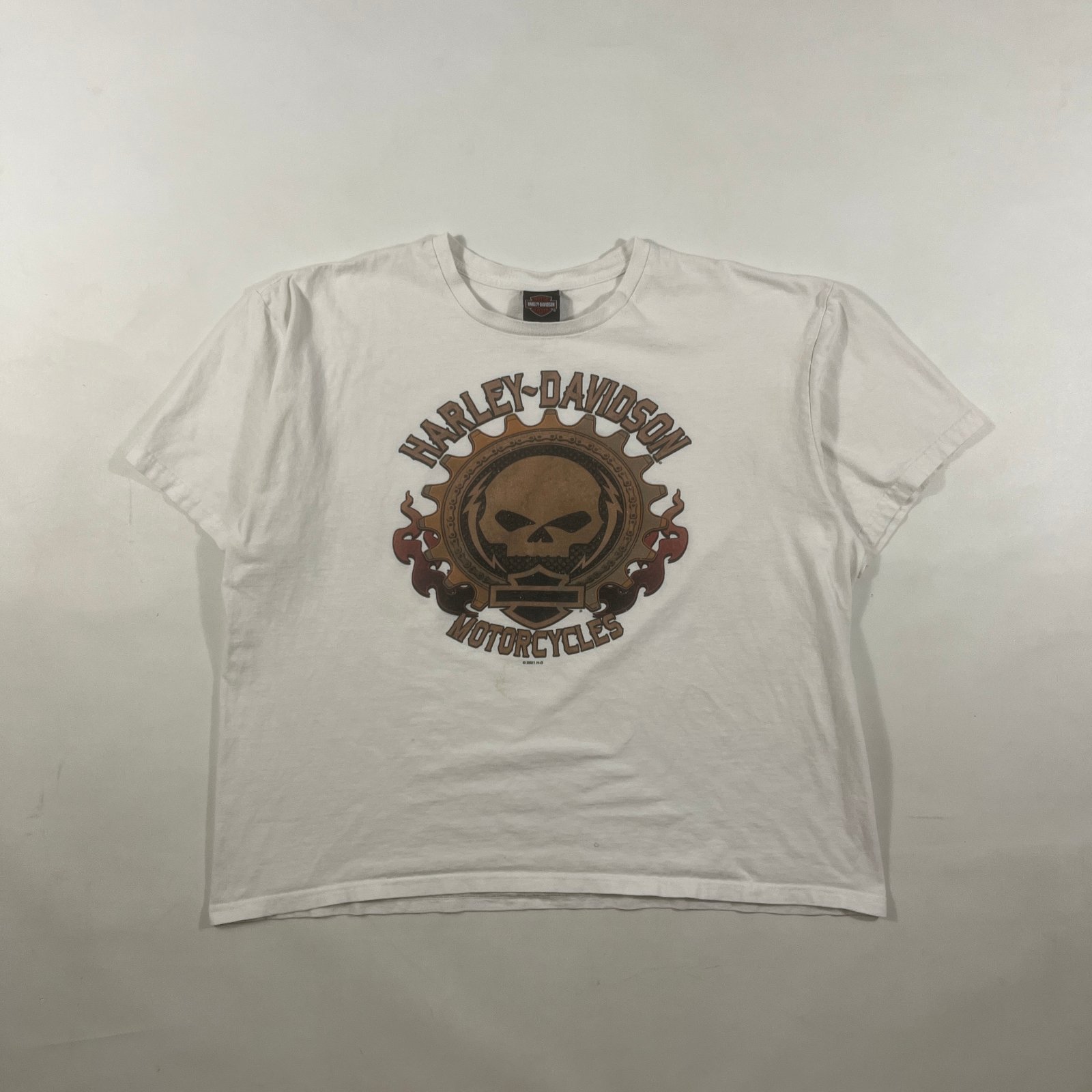 Harley-Davidson Willie G Skull Williams Lebanon NJ White Graphic Tee 3XL