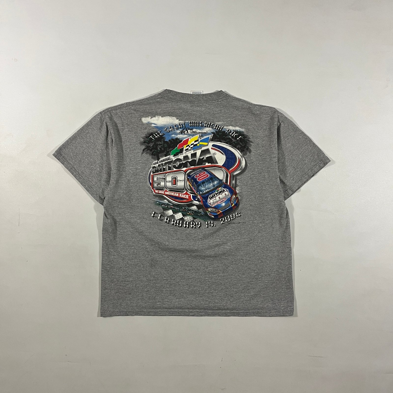 Vintage 2006 Daytona 500 48th Annual NASCAR Pocket Tee Gray L
