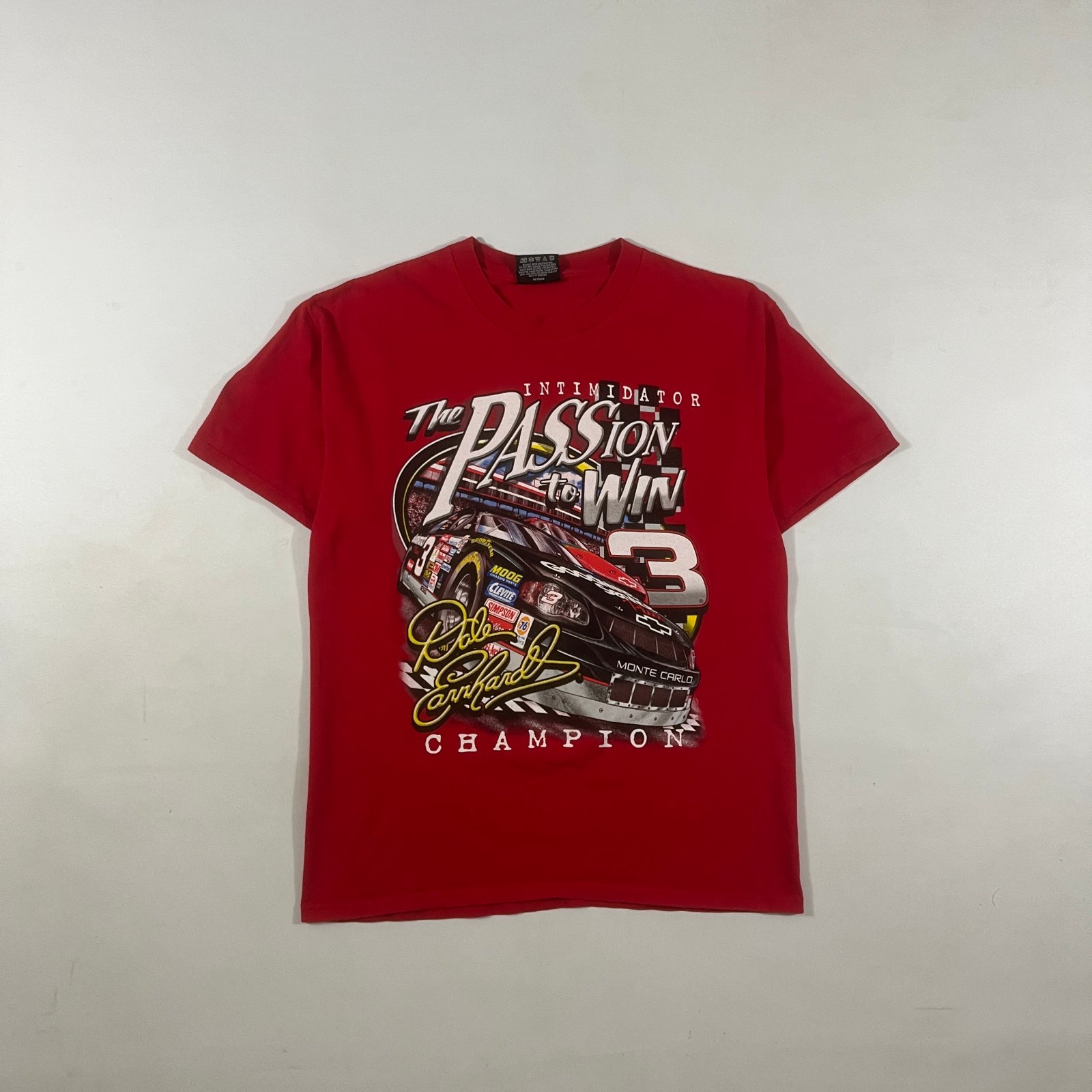 Vintage Chase Authentics Dale Earnhardt #3 Intimidator Passion to Win NASCAR Tee M