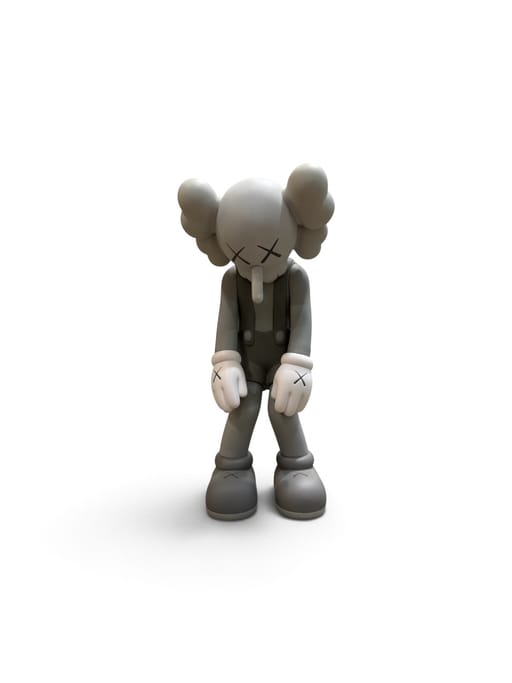 KAWS Small Lie Companion Vinyl Figure 2017 Grey