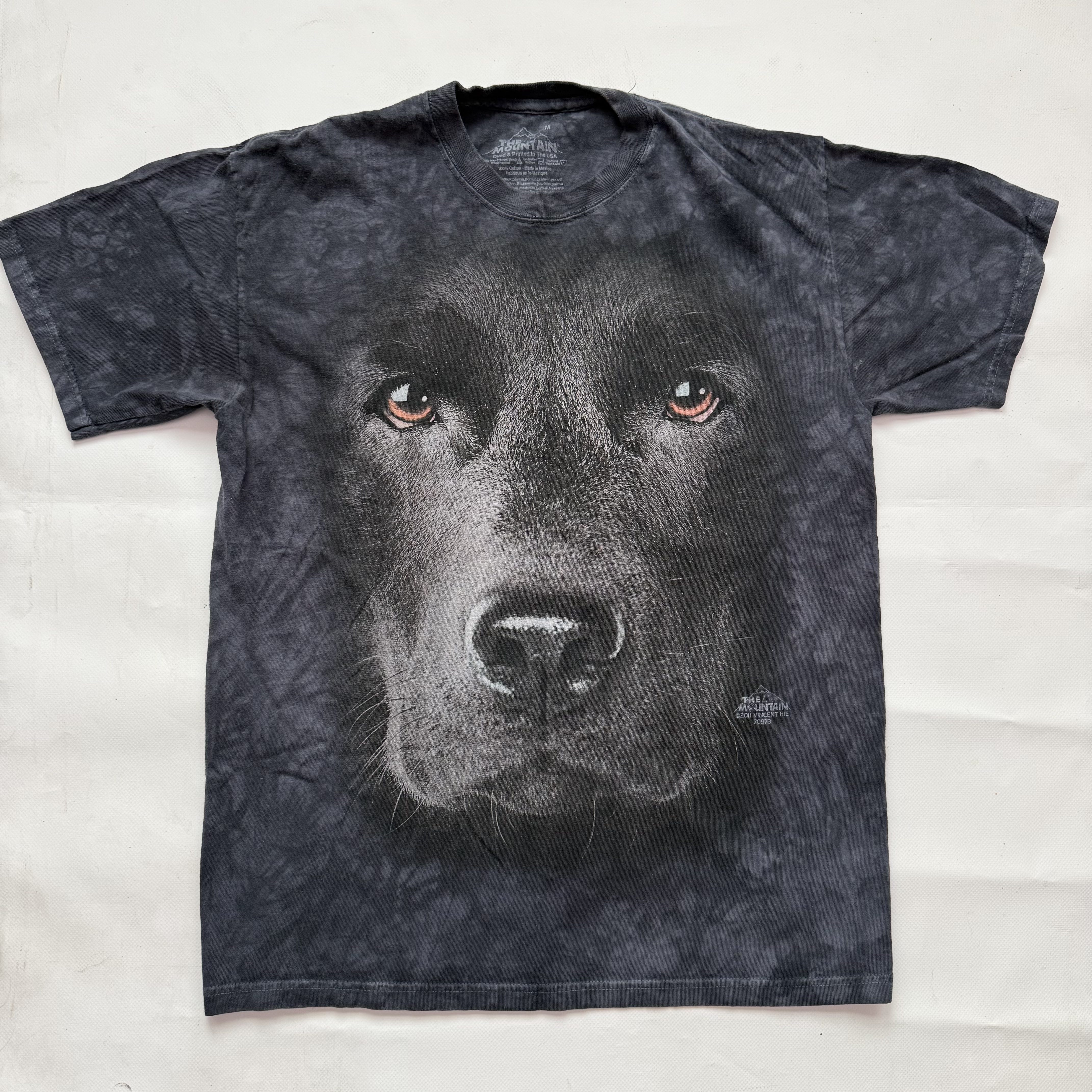 The Mountain Black Labrador Face T-Shirt medium