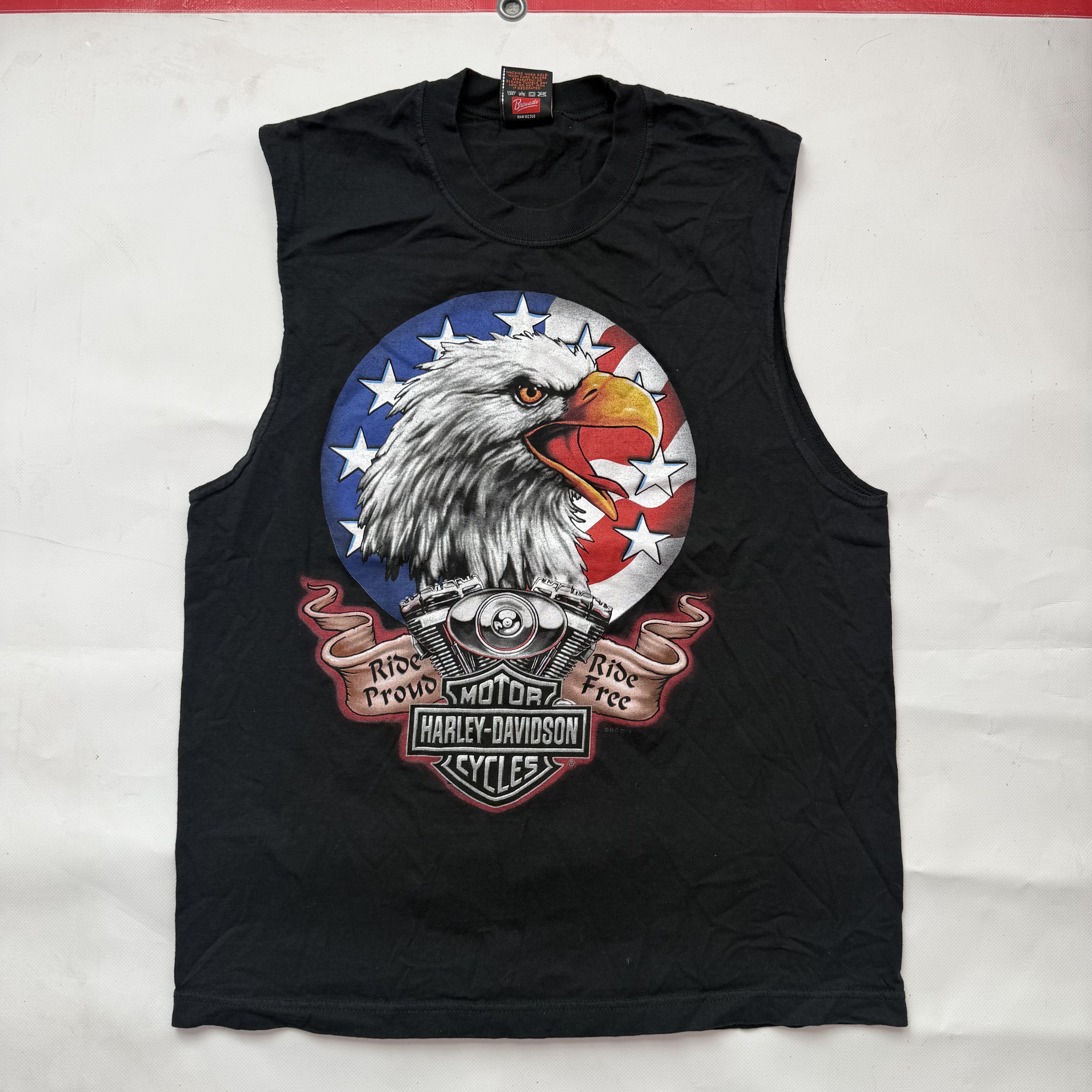 Harley-Davidson "Ride Proud, Ride Free" Eagle Tank Top large