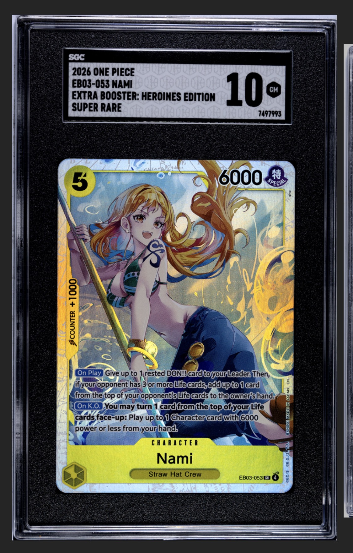 namiページ 2026 One Piece Nami Super Rare Trading Card - ezze