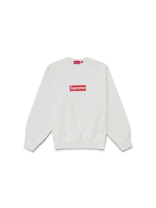 SZ S SS25 Supreme Washed Box Logo Crewneck