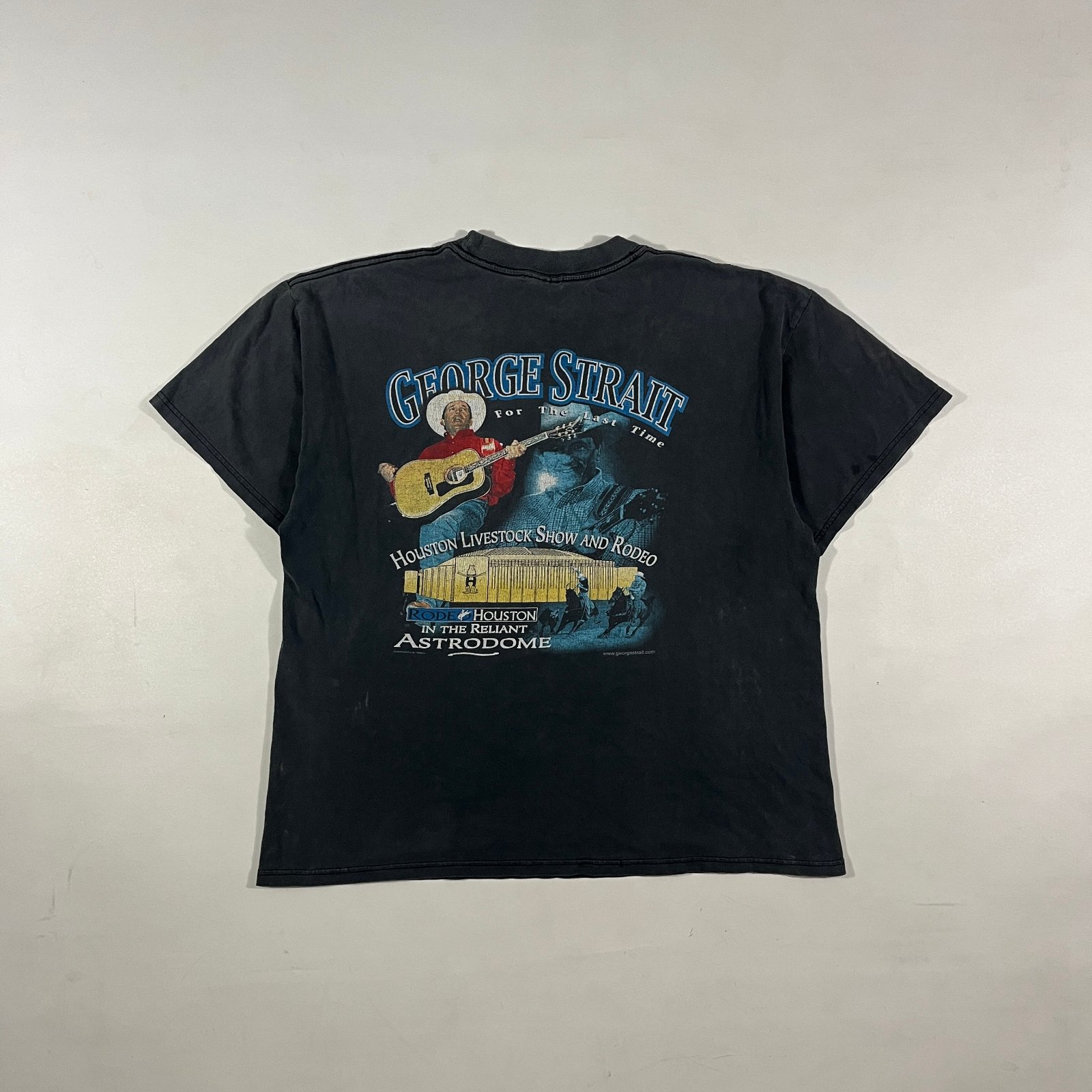 Vintage George Strait For The Last Time Houston Rodeo Astrodome Tour Tee