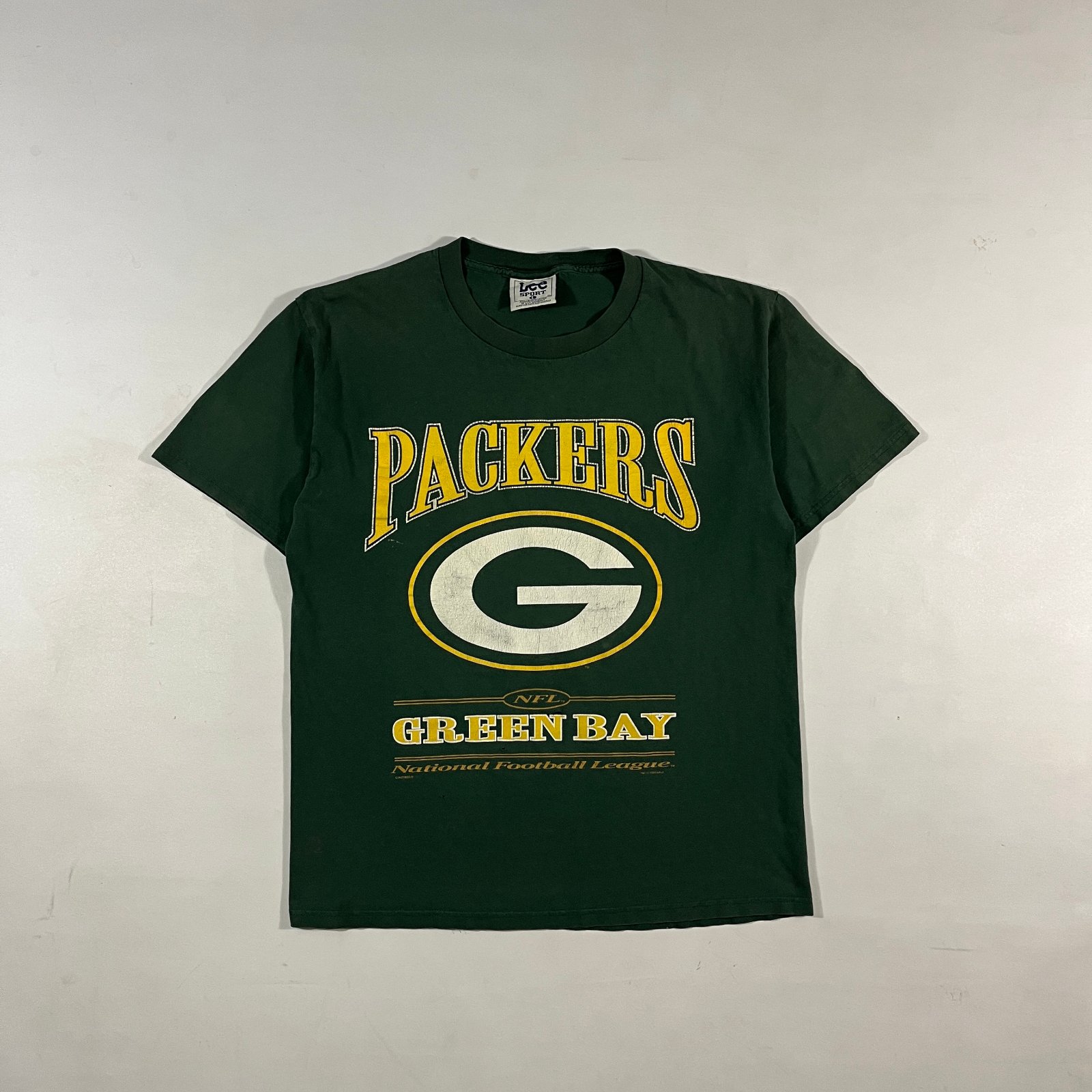 Vintage 90s Lee Sport Green Bay Packers NFL Logo Tee Forest Green